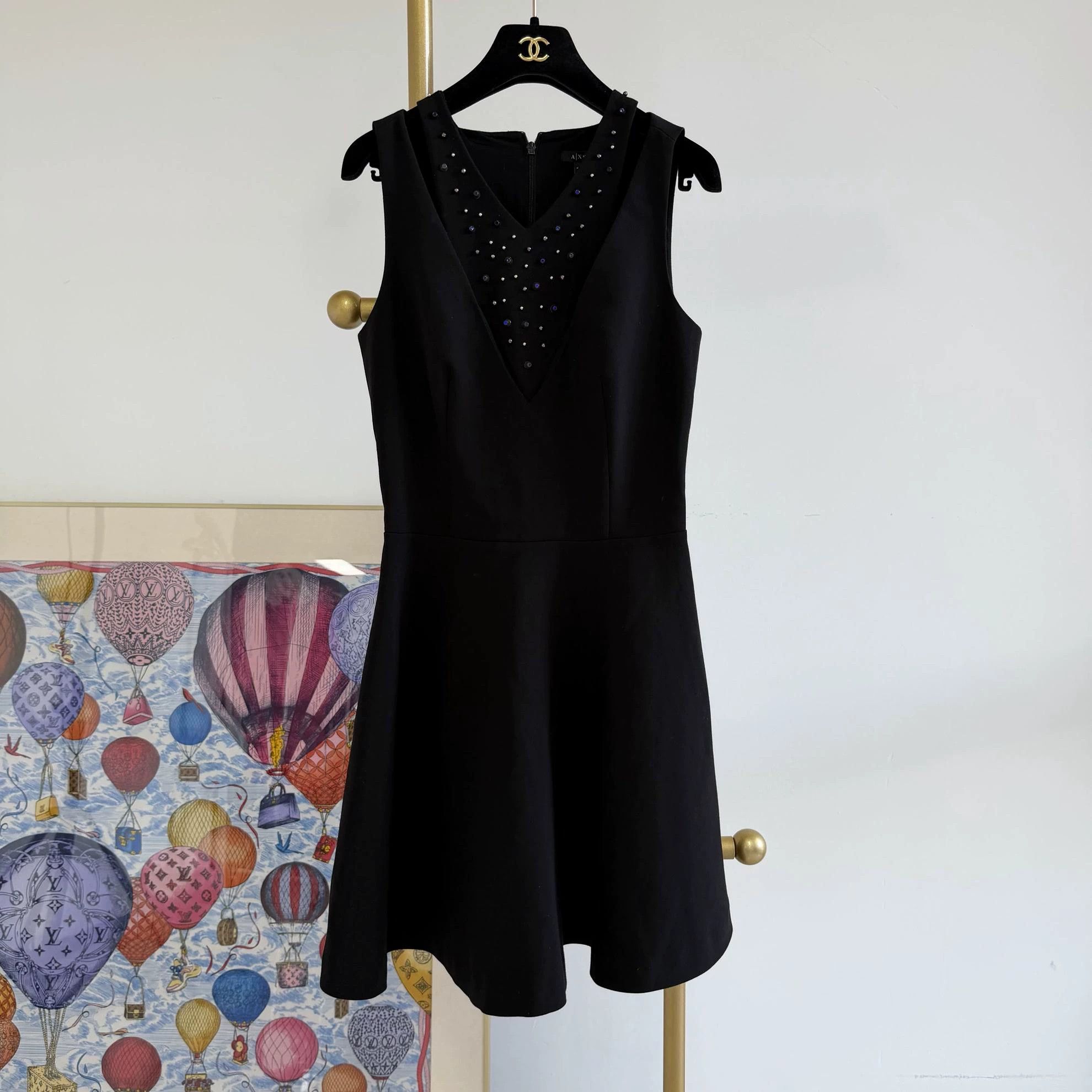 Armani Exchange A/X Black Sleeveless Dress Women's Size 2 Size XS / US 0-2 / IT 36-38 - 1 Thumbnail