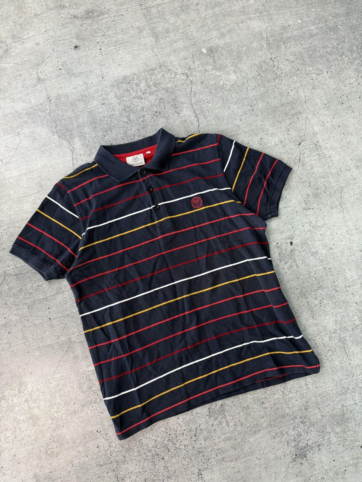 Carlo Colucci Carlo Colucci Multicolor Polo Tee Size US M / EU 48-50 / 2 - 2 Thumbnail