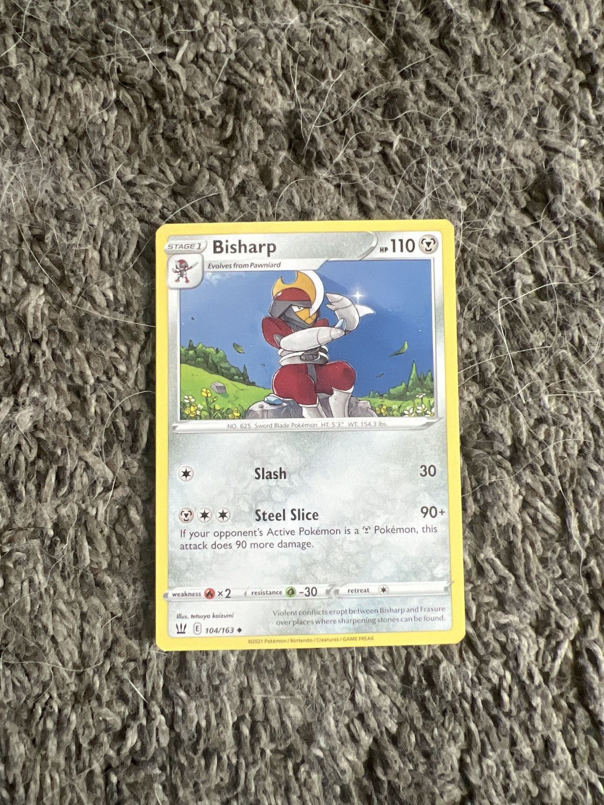 Pokemon 2021 Pokémon Bisharp Stage 1 Card Size ONE SIZE - 1 Thumbnail
