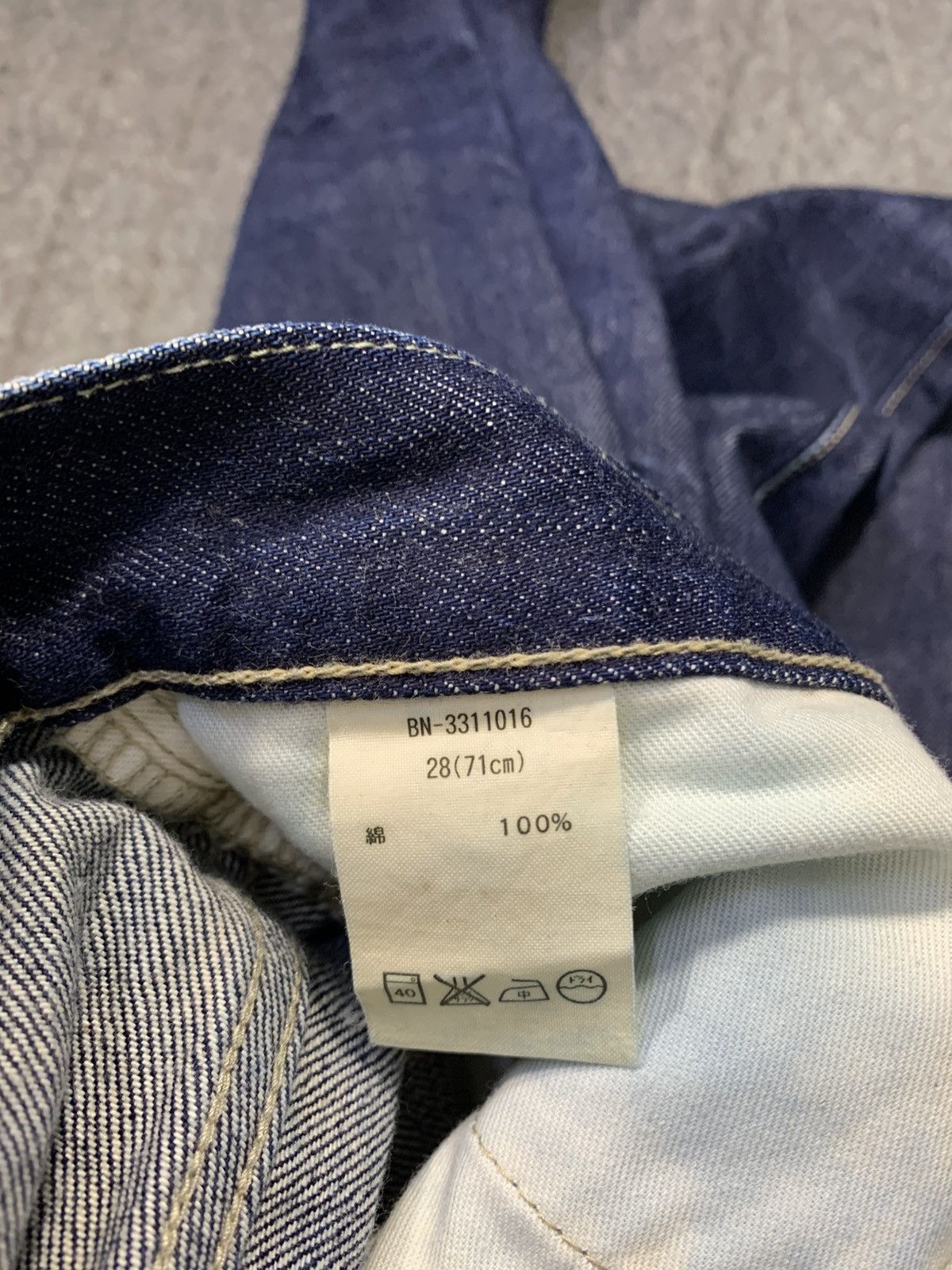 Japanese Brand 90s Back Number Jean Diadem Indigo Selvedge Denim Jeans Size US 28 / EU 44 - 8 Thumbnail