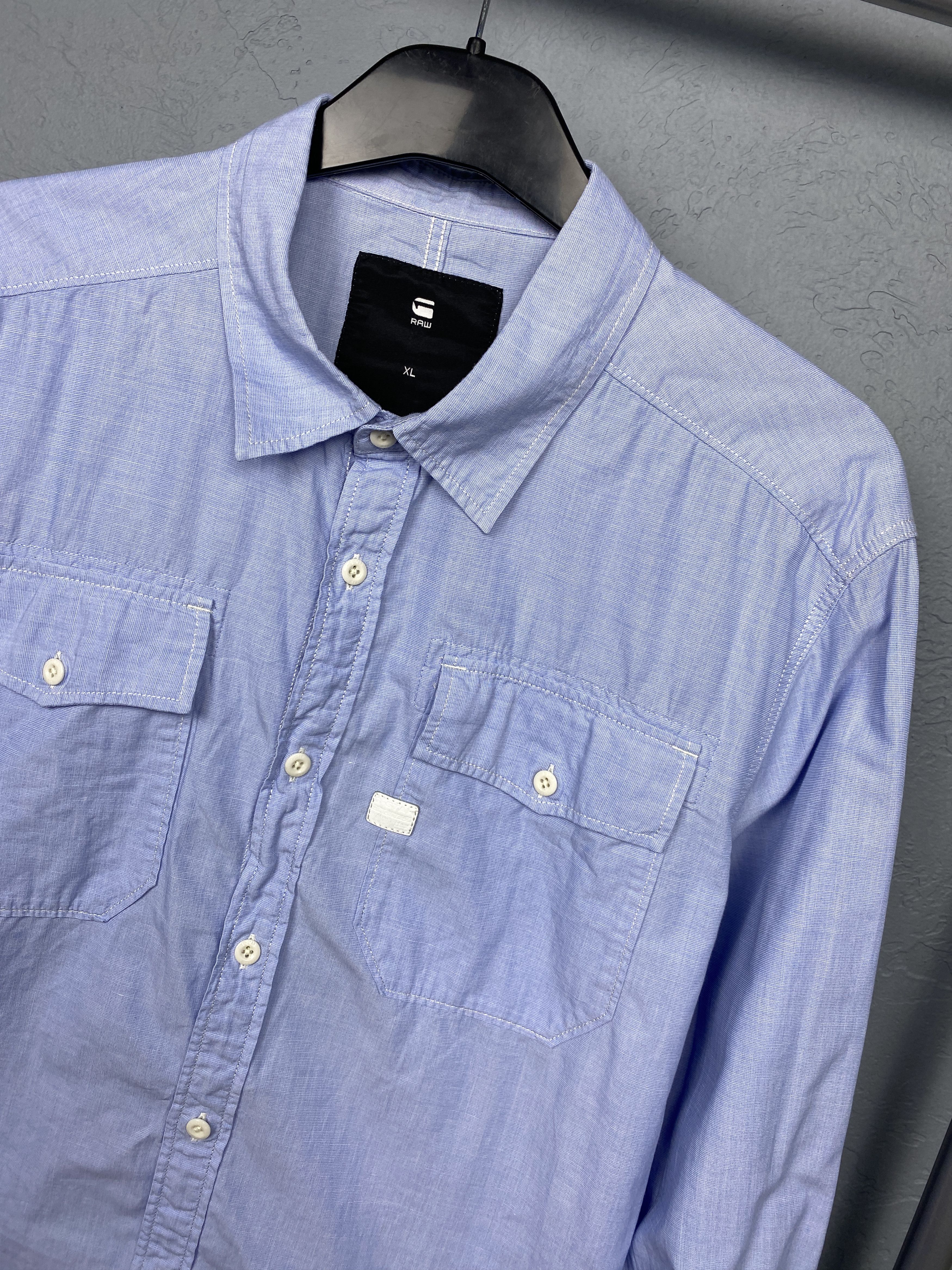 G-Star G Star Raw Vintage Mens Landoh Long Sleeve Shirt Size US XL / EU 56 / 4 - 2 Thumbnail