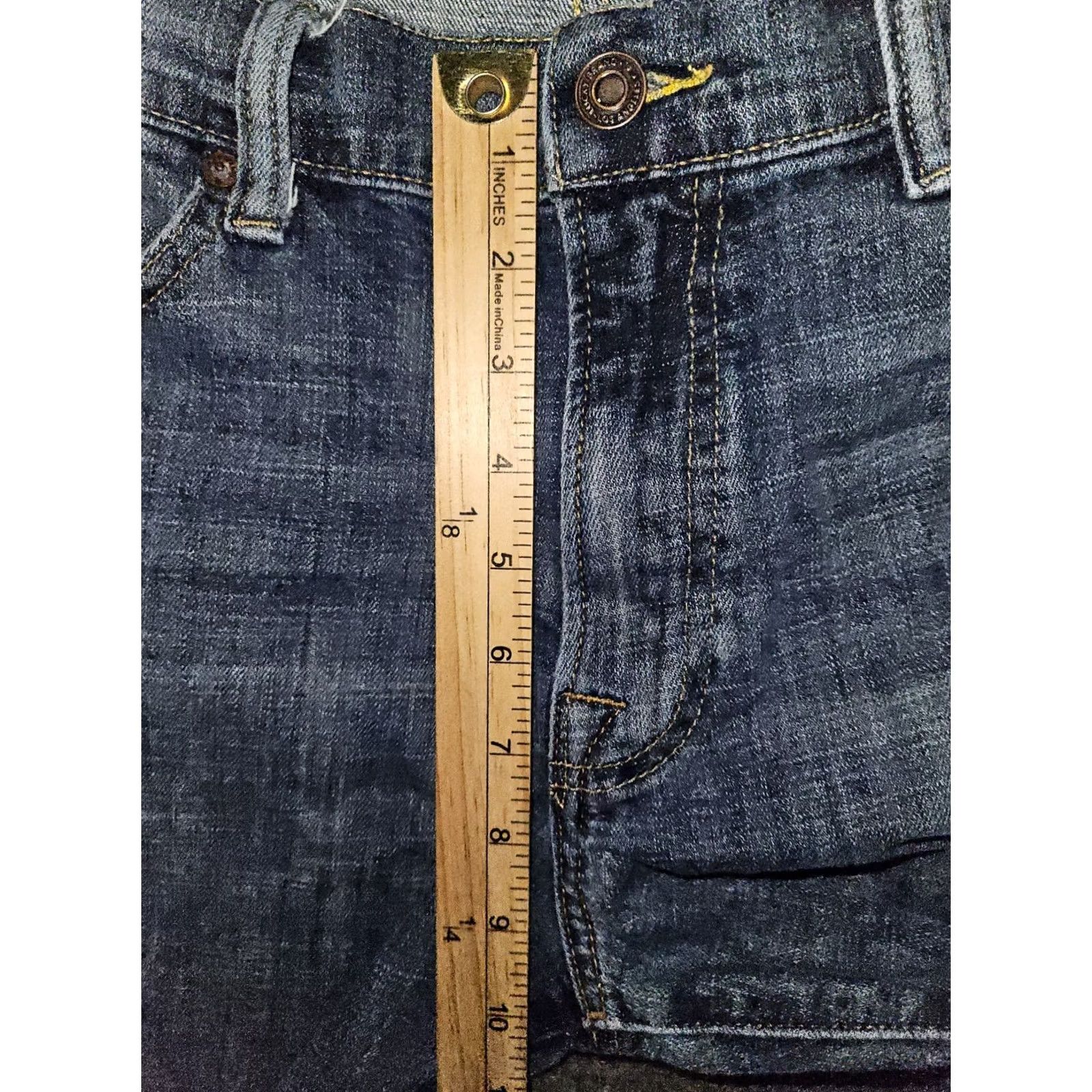 Lucky Brand Lucky Brand 361 Vintage Straight Jeans Men 34x26 Hemmed 1/2" Blue Denim Low Rise Stretch Pockets Comfort Easy Care City Preppy Size US 34 / EU 50 - 4 Thumbnail