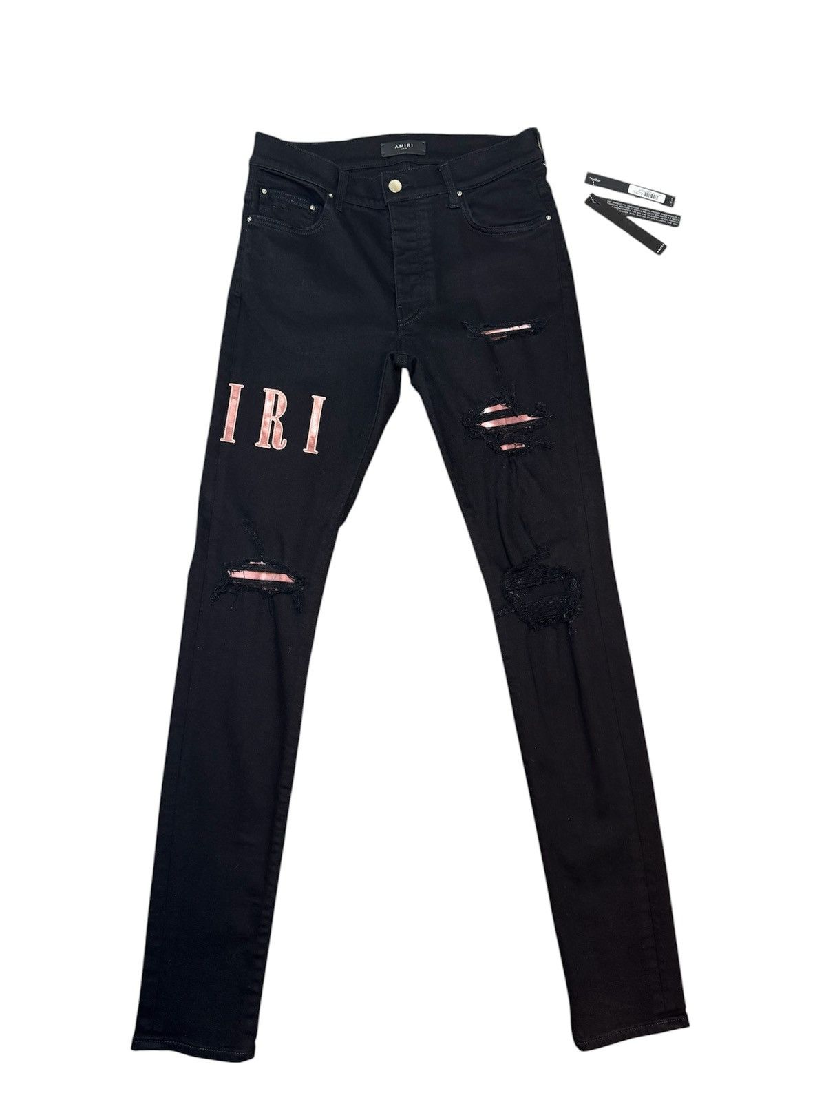 Amiri Amiri Logo Straight Jean Stone Indigo size 31 custom fitted