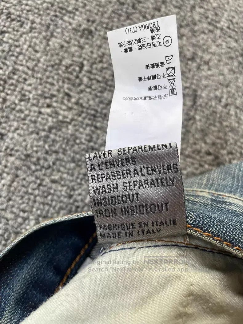 Dior Dior Light Blue Denim Cat Whisker Ripped Destroyed Denim P Size US 31 - 8 Thumbnail