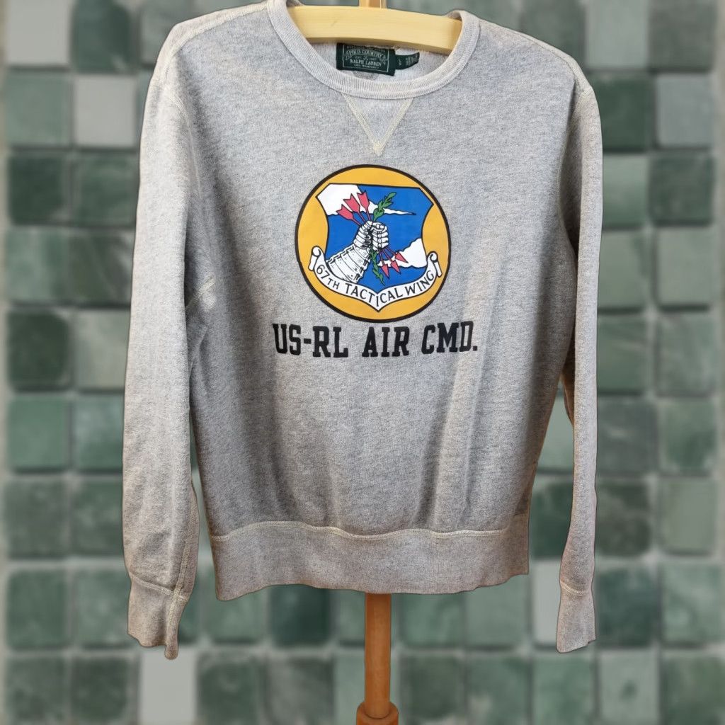 Vintage VINTAGE RALPH LAUREN POLO COUNTRY DOUBLE V NECK GRAY SWEATSHIRT L Mens Size US L / EU 52-54 / 3 - 1 Thumbnail