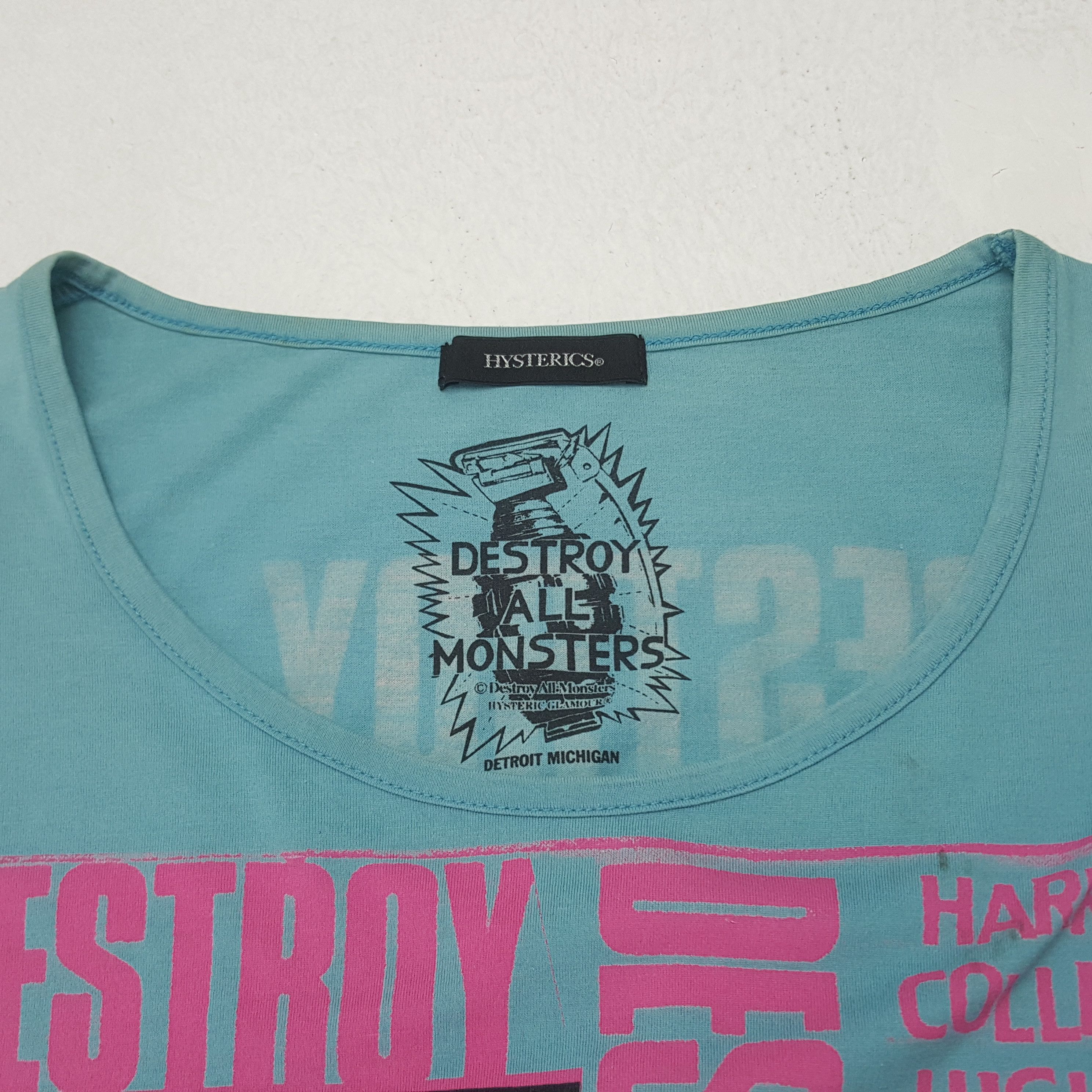 Hysteric Glamour × Japanese Brand × Vintage Vintage Hysteric Glamour Destroy All Monsters Tshirt Size US XXL / EU 58 / 5 - 5 Thumbnail
