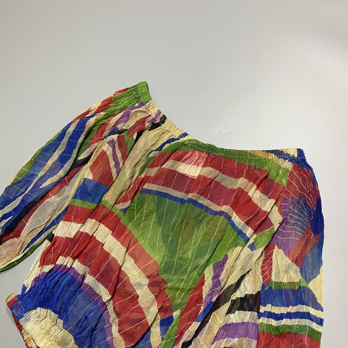 Chanel SS06 Printed Chiffon Top Size XS / US 0-2 / IT 36-38 - 7 Thumbnail