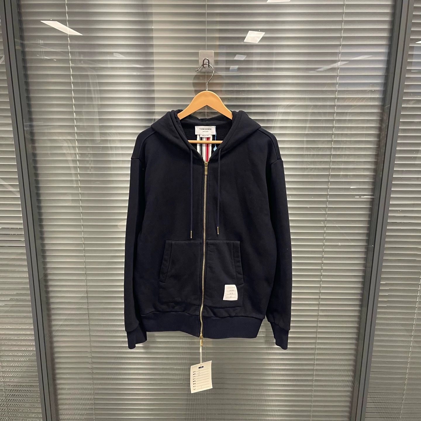Thom Browne Thom Browne back stripe zip-up jacket 3 99 New Size US L / EU 52-54 / 3 - 1 Thumbnail