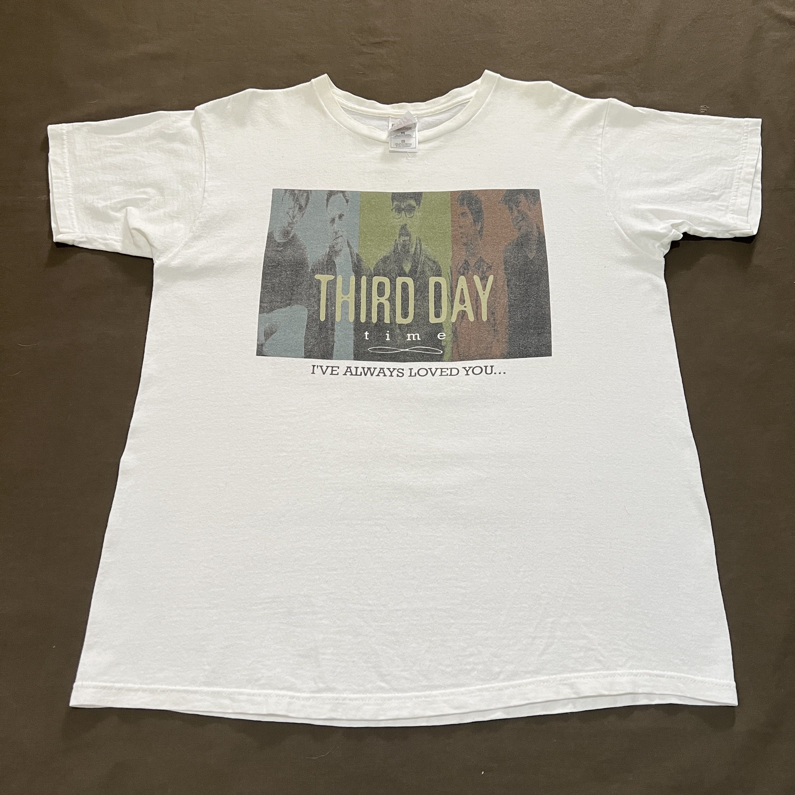 Band Tees Vintage 90s Time (Third Day album) Jesus God Bible Holy Tee Size US L / EU 52-54 / 3 - 2 Thumbnail