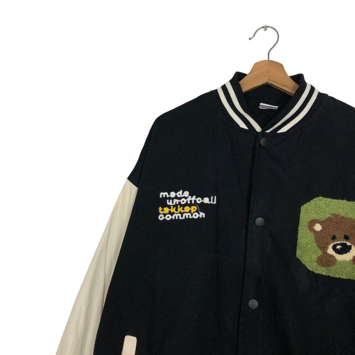 Japanese Brand 🔥VINTAGE BOMBER JACKET VARSITY HOOK BIG LOGO DESIGN CARTOON Size US XL / EU 56 / 4 - 9 Thumbnail