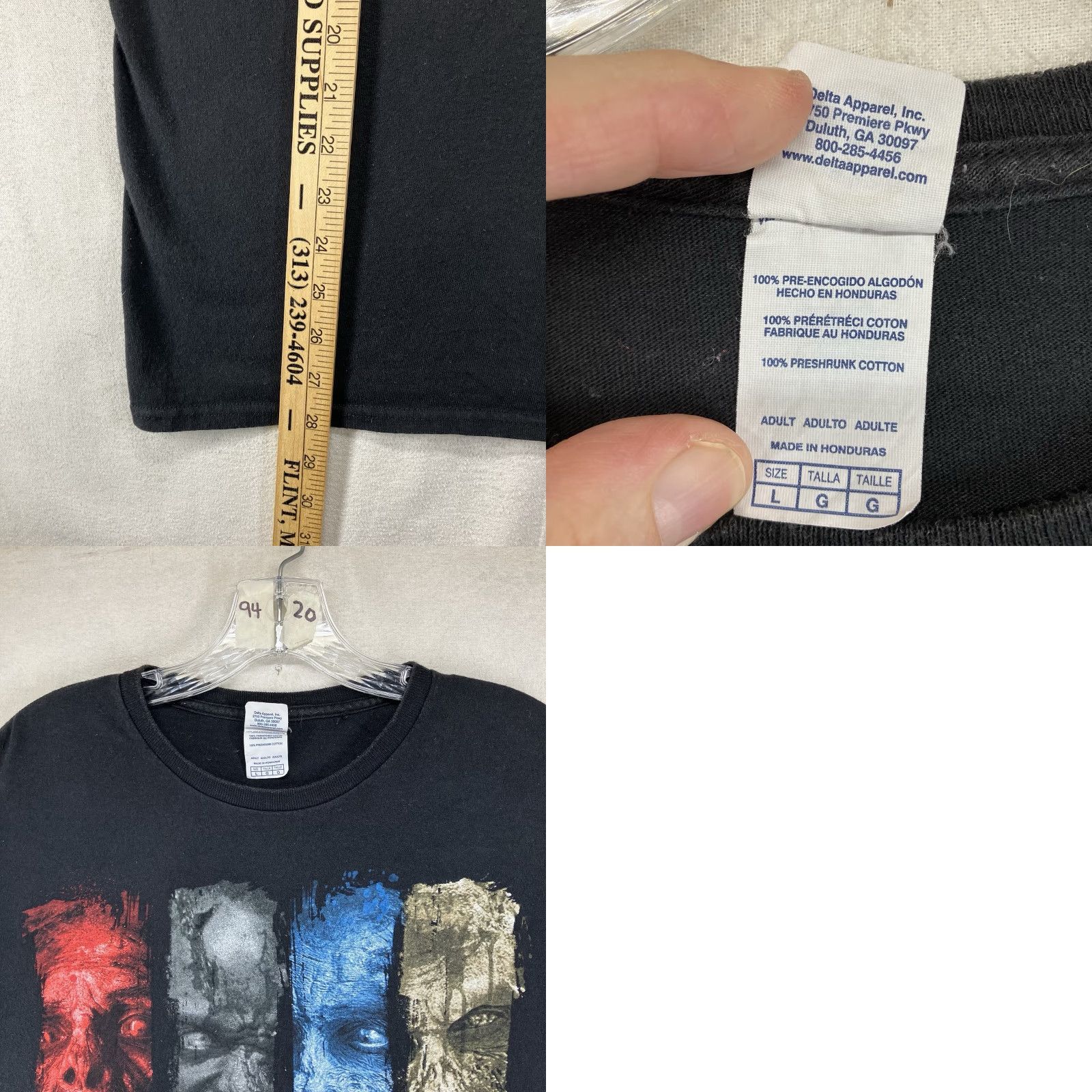 Delta 2014 AMC Walking Dead Promo T-Shirt Colorful Zombie Faces Adult Large Size US L / EU 52-54 / 3 - 9 Thumbnail
