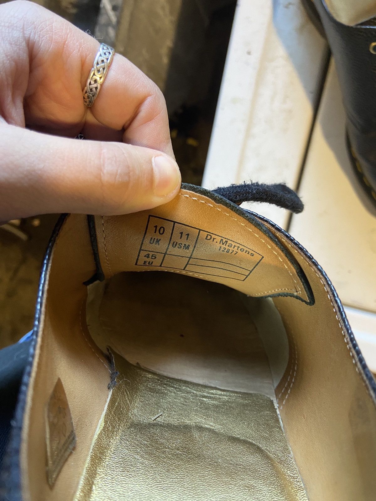 Dr. Martens Doc Marten black 1461 special 50th anniversary edition Size US 10 / EU 43 - 8 Thumbnail