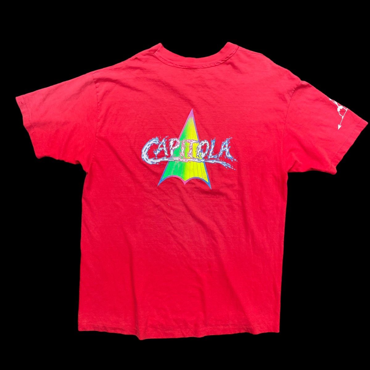 Santa Cruz Skateboards × Shorty's Skateboards Vintage 80’s Pearson Arrow Surfboard Santa Cruz T-shirt Size US XL / EU 56 / 4 - 1 Thumbnail
