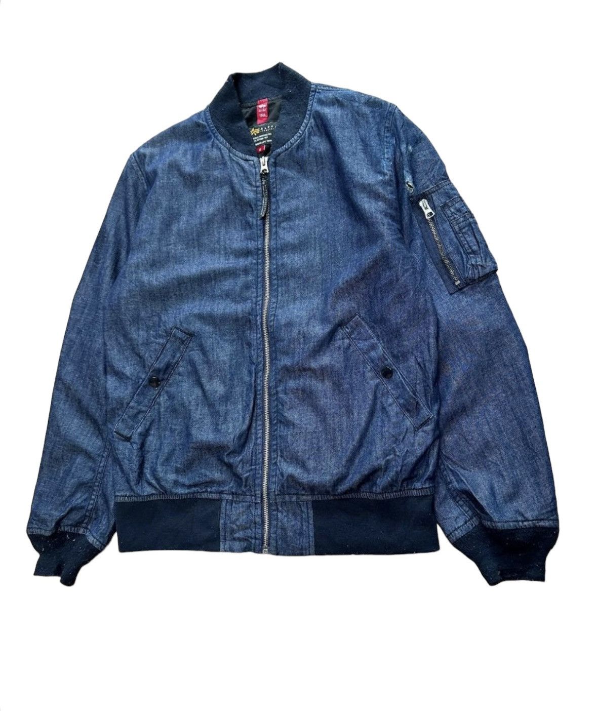 Alpha Industries Alpha Industries Denim Bomber Jacket Size US S / EU 44-46 / 1 - 7 Thumbnail