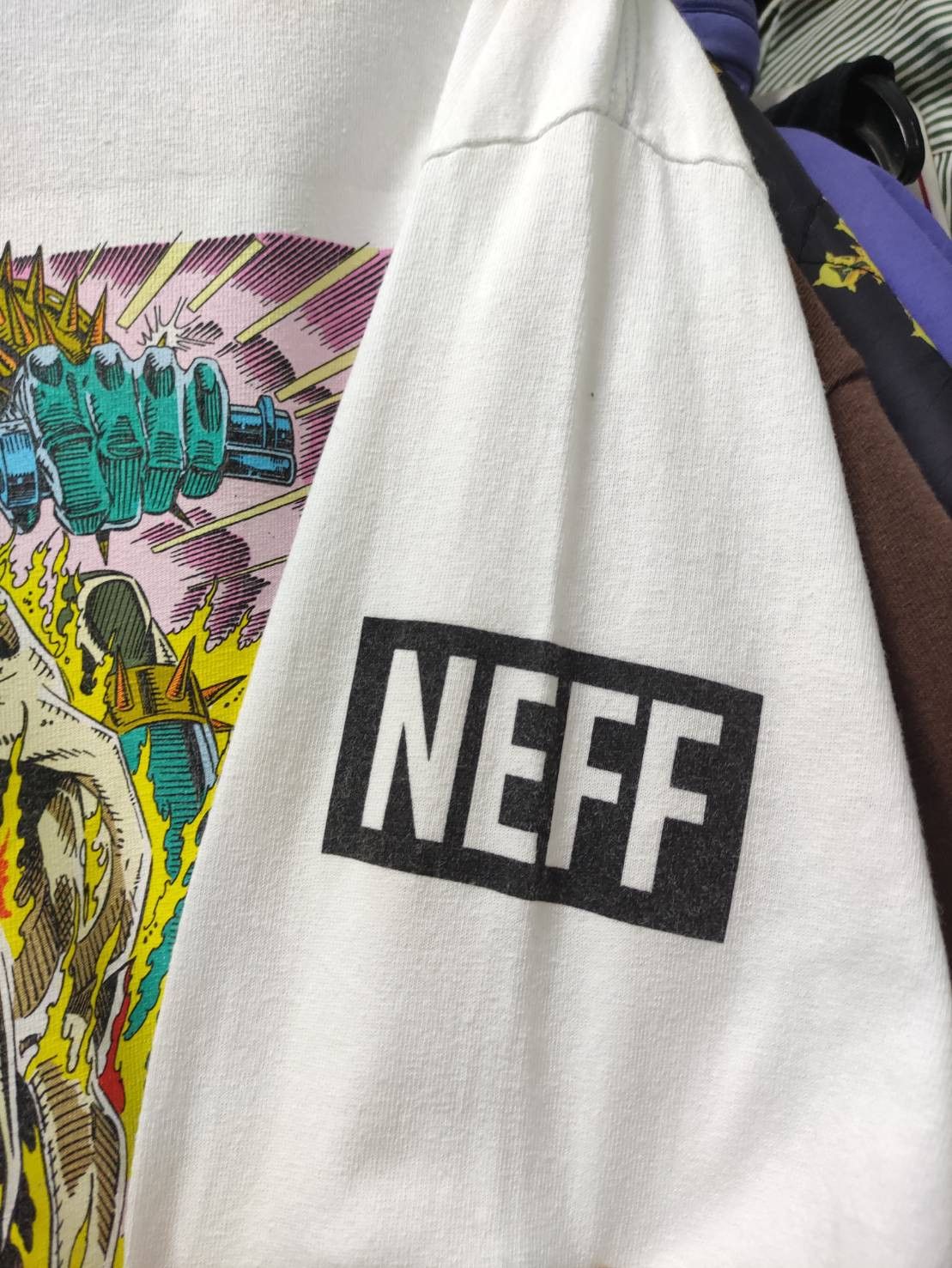 DC Comics Marvel Celebrating 80 Years x Neff " Ghost Rider " T-Shirt Size US XL / EU 56 / 4 - 8 Thumbnail