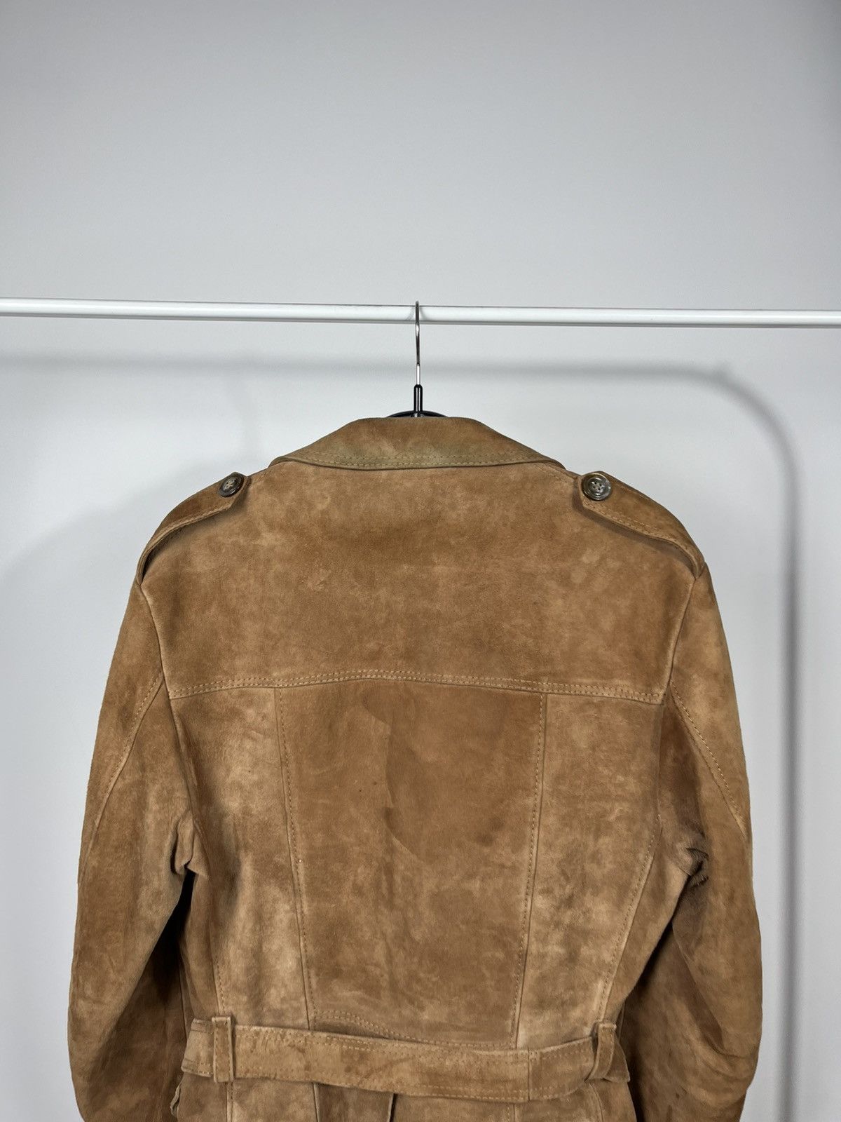 Leather Vintage Suede Leather Jacket Men’s Brown Belted Size US M / EU 48-50 / 2 - 10 Thumbnail