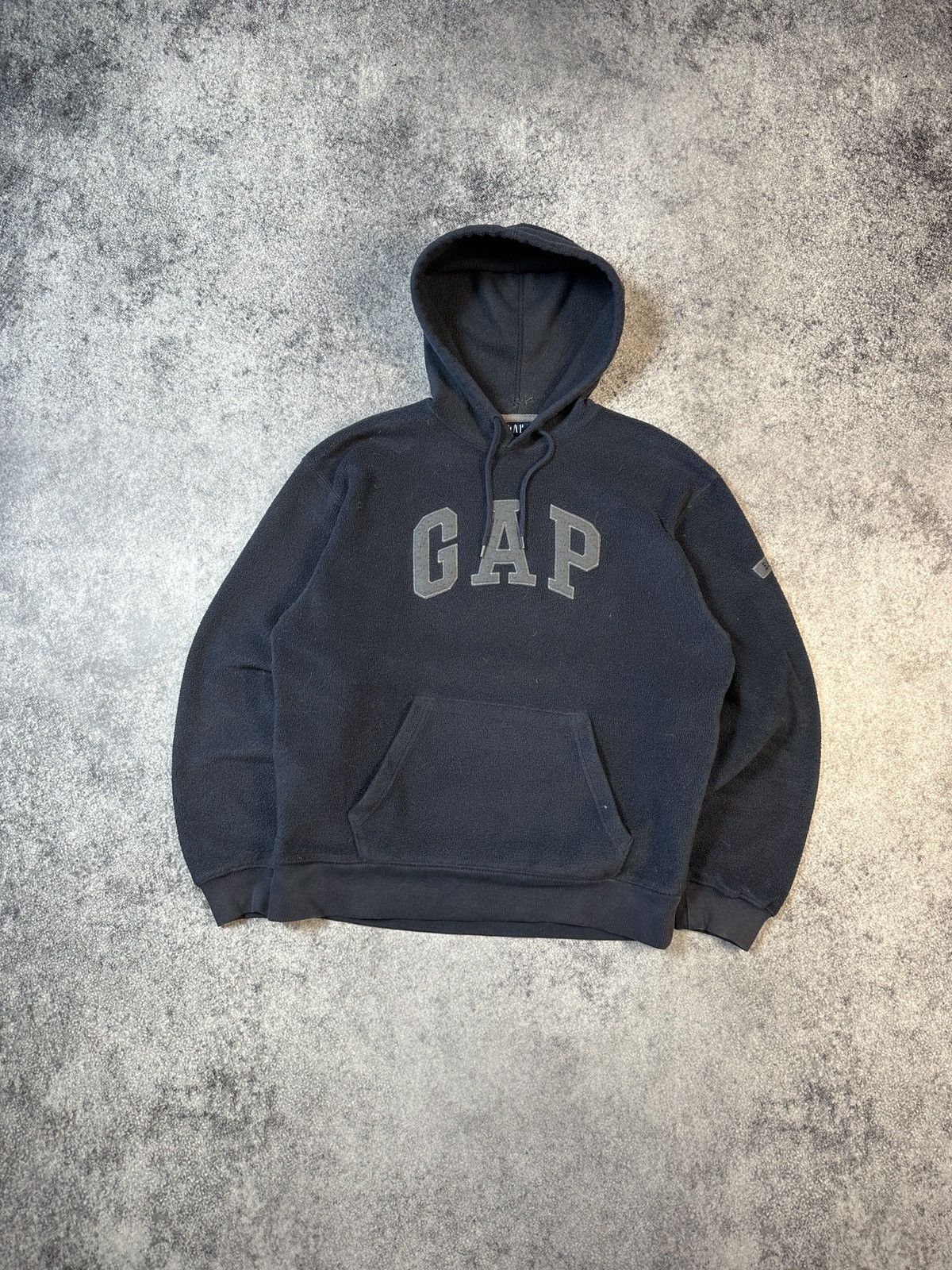Gap × Vintage Vintage Gap Fleece Hoodie Big Logo Streetwear Rare Casual M Size US M / EU 48-50 / 2 - 1 Thumbnail