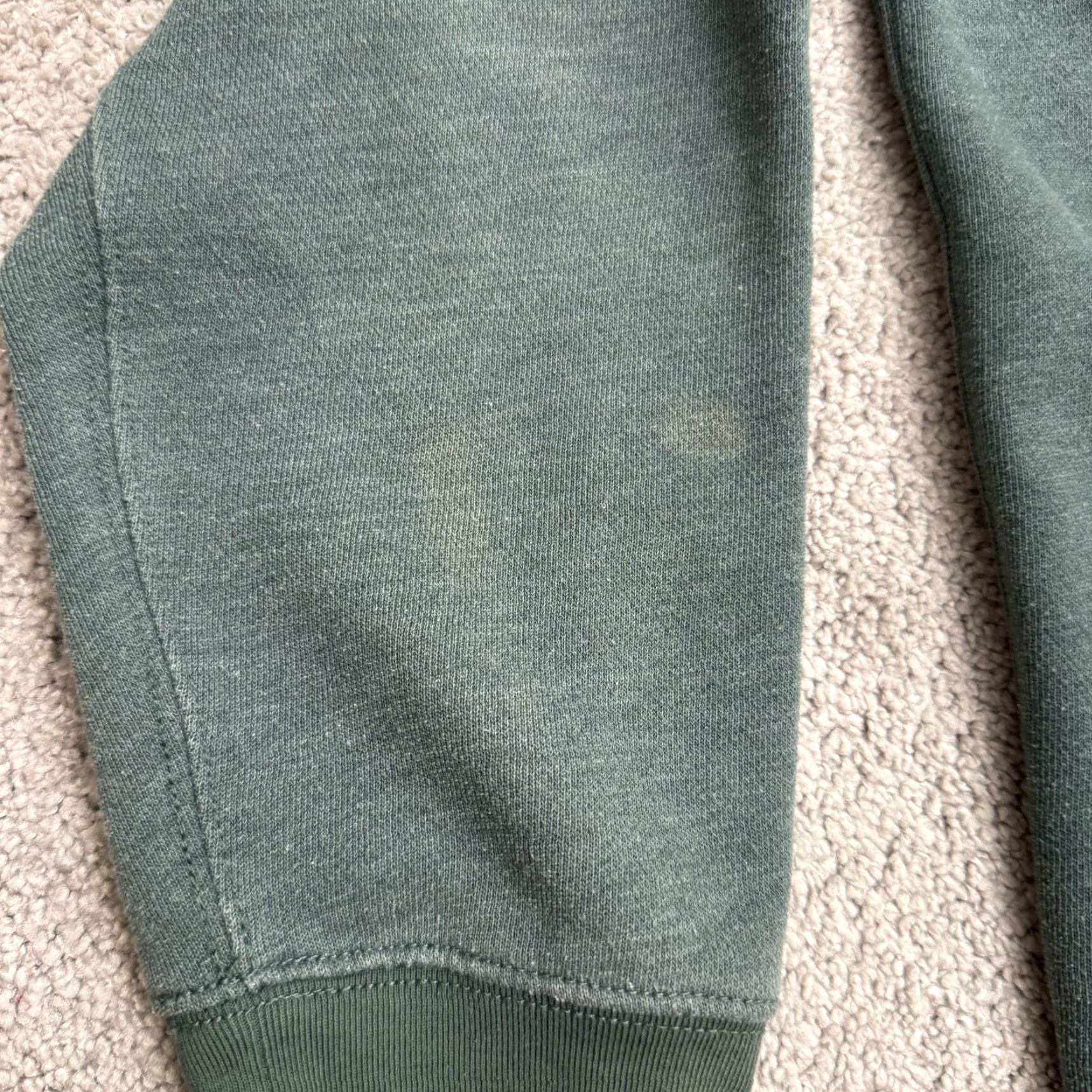 J.Crew J.Crew Hoodie Mens L Green Fleece Pullover Sweatshirt Cotton Polyester Size US L / EU 52-54 / 3 - 3 Thumbnail