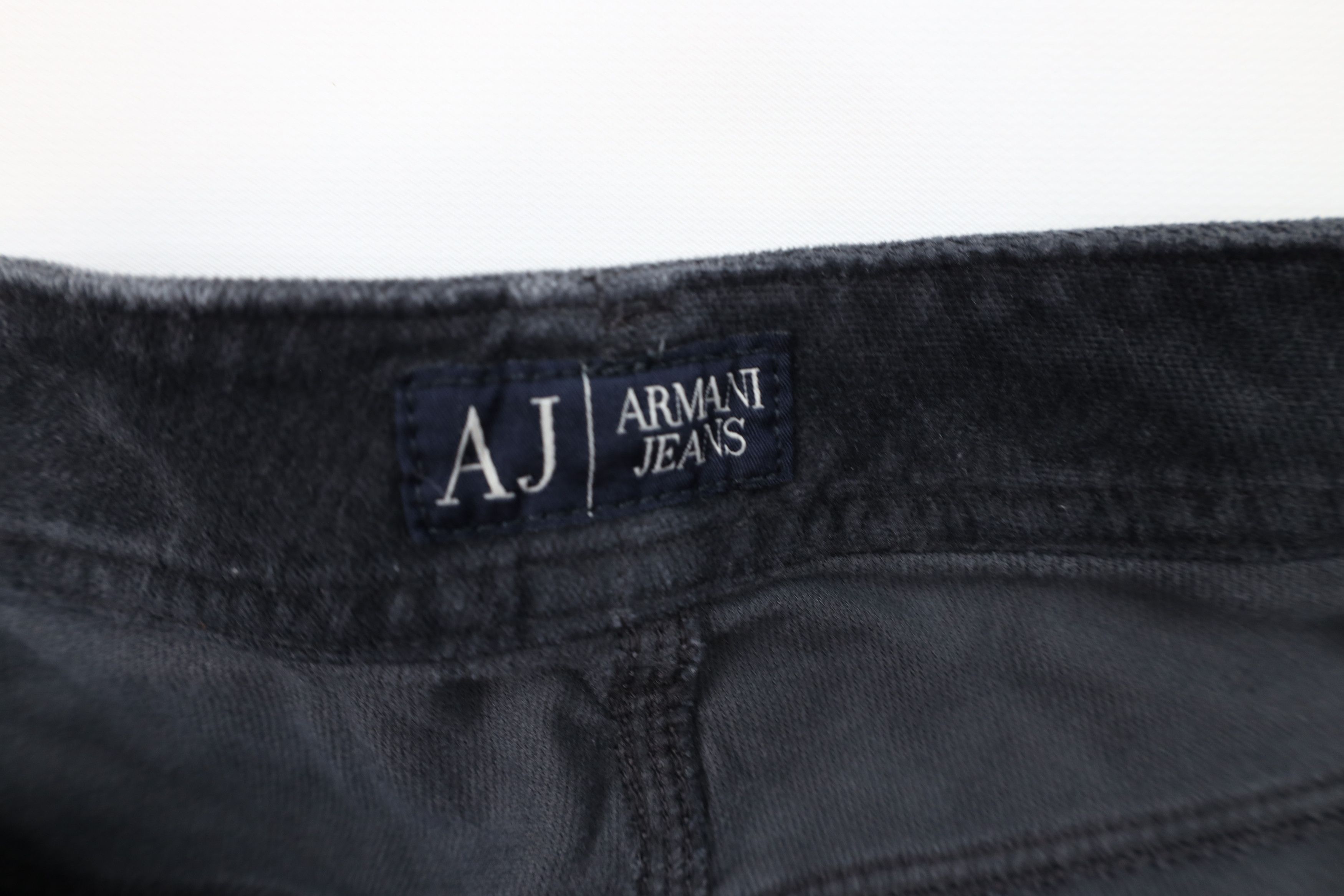 Armani Armani Jeans J35 Skinny Leg Velour Jeans Pants Steel Blue Size 32" / US 10 / IT 46 - 9 Thumbnail