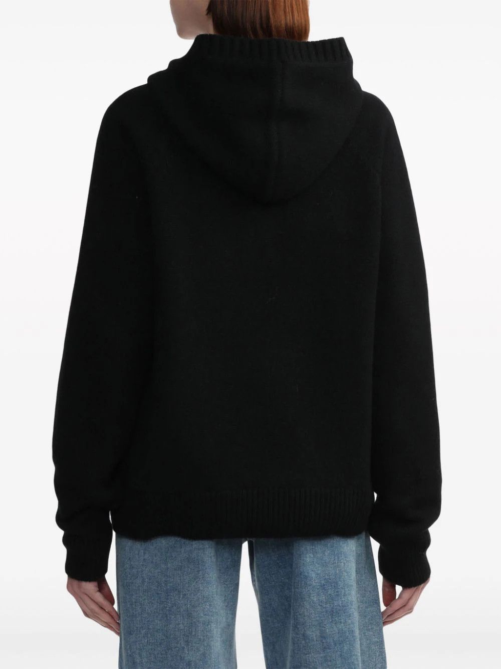WE11DONE o1mris0824 Knit Hoodie in Black Size US L / EU 52-54 / 3 - 7 Thumbnail