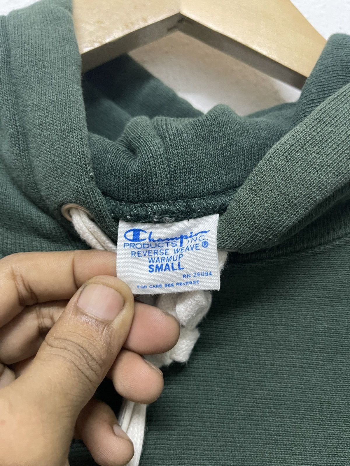 Champion × Vintage VINTAGE CHAMPION X MILKFED BOX LOGO HOODIE GREEN COLOUR Size US S / EU 44-46 / 1 - 15 Thumbnail