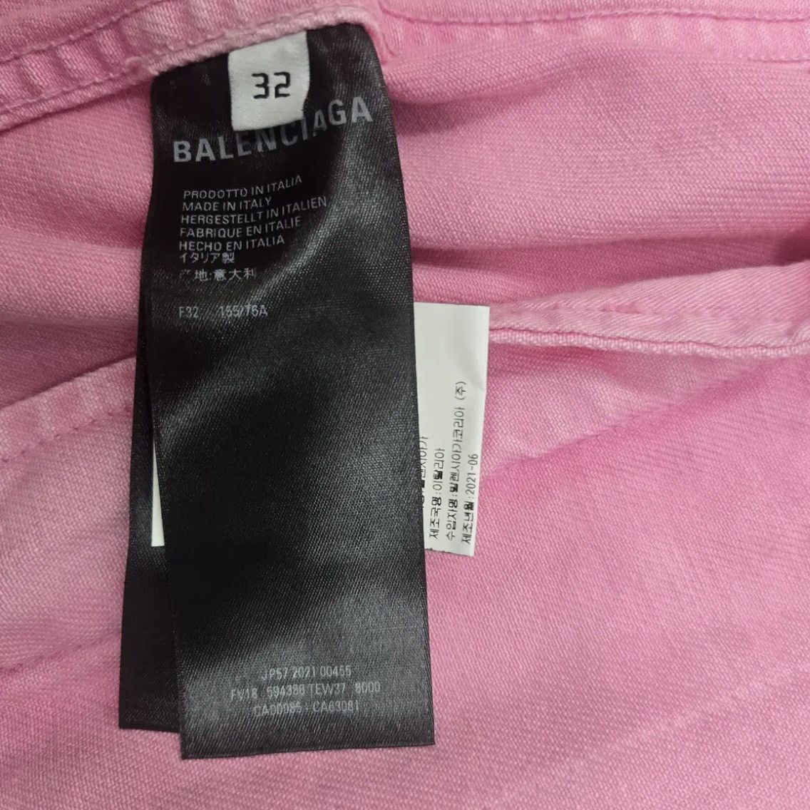 Balenciaga Balenciaga Sunfaded Pink Denim Jacket Size US M / EU 48-50 / 2 - 4 Thumbnail