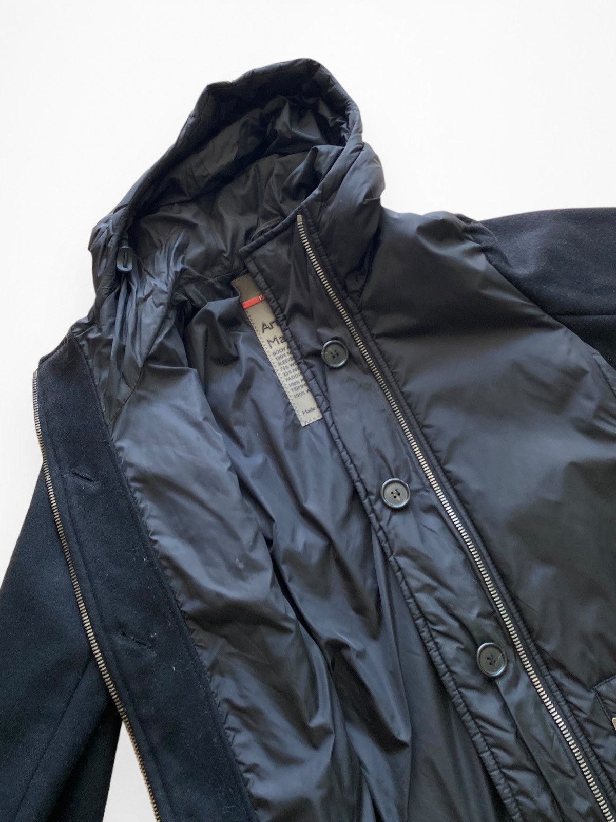 Prada Prada Vintage W’s Nylon & Wool Down Jacket Size S / US 4 / IT 40 - 7 Thumbnail