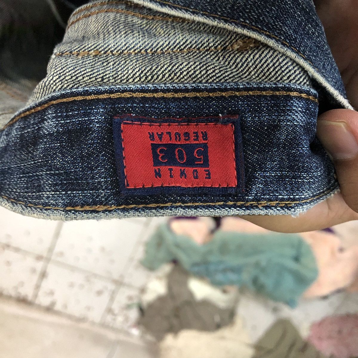 Edwin Edwin Blue vintage jeans Denim Pants #7384 Size US 27 - 20 Thumbnail