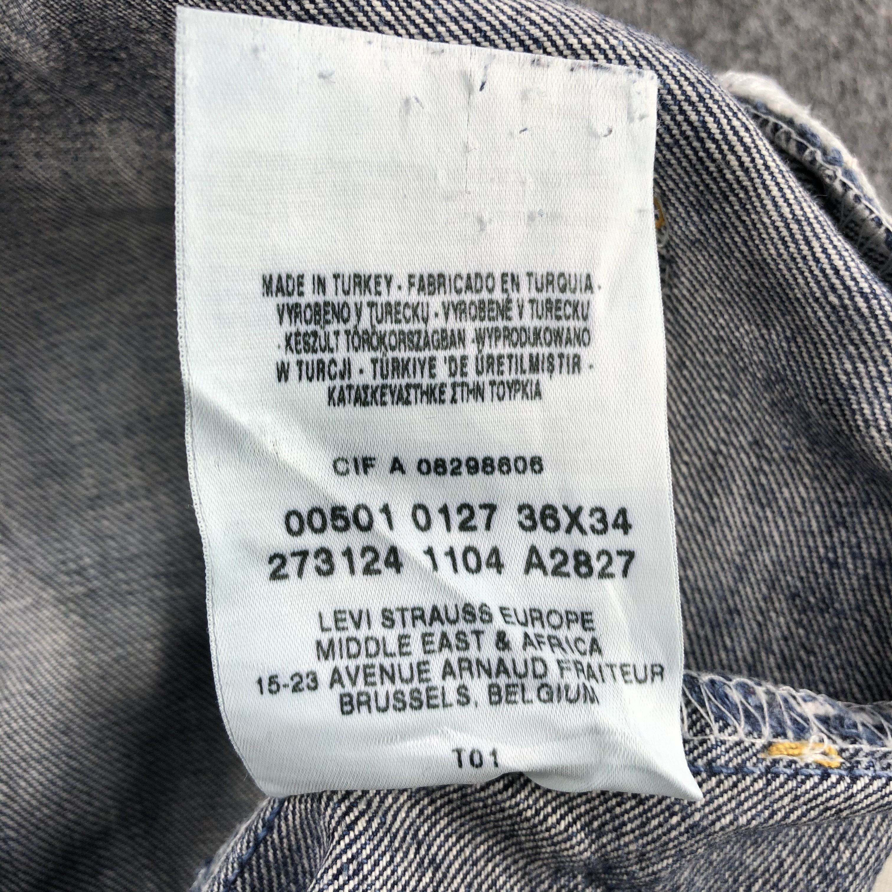 Levi's × Vintage Vintage 90s Levis 501 Jeans-JM942 Size US 37 - 11 Thumbnail