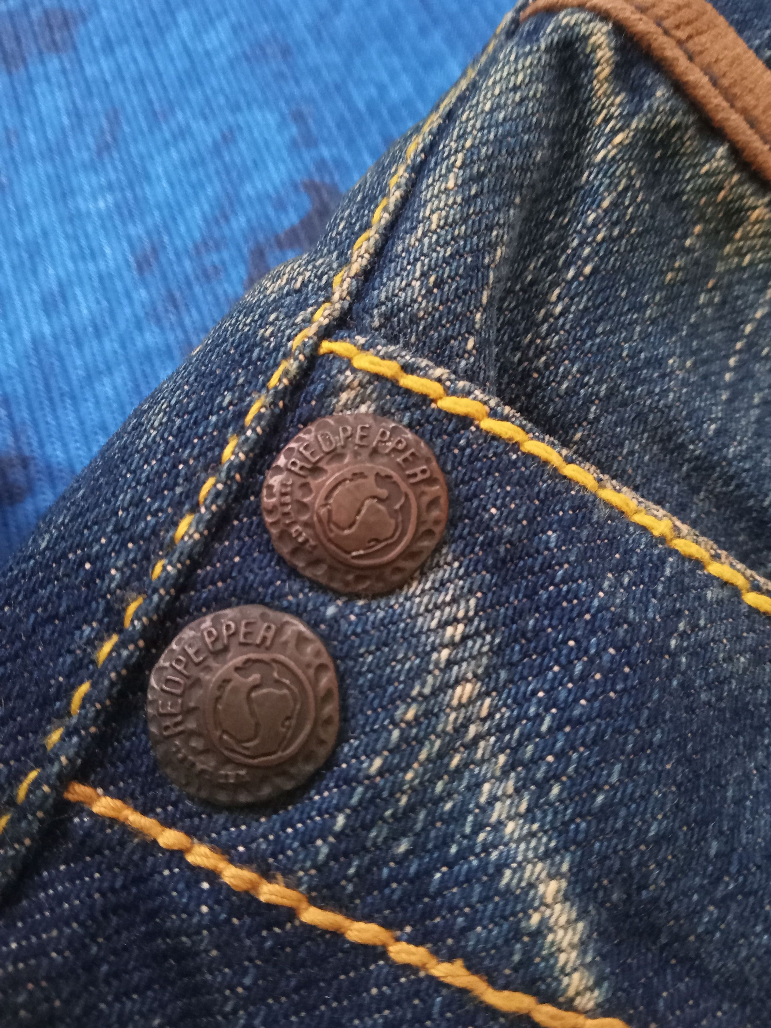 Japanese Brand Red Pepper Rare Design Jeans Size US 33 - 10 Thumbnail