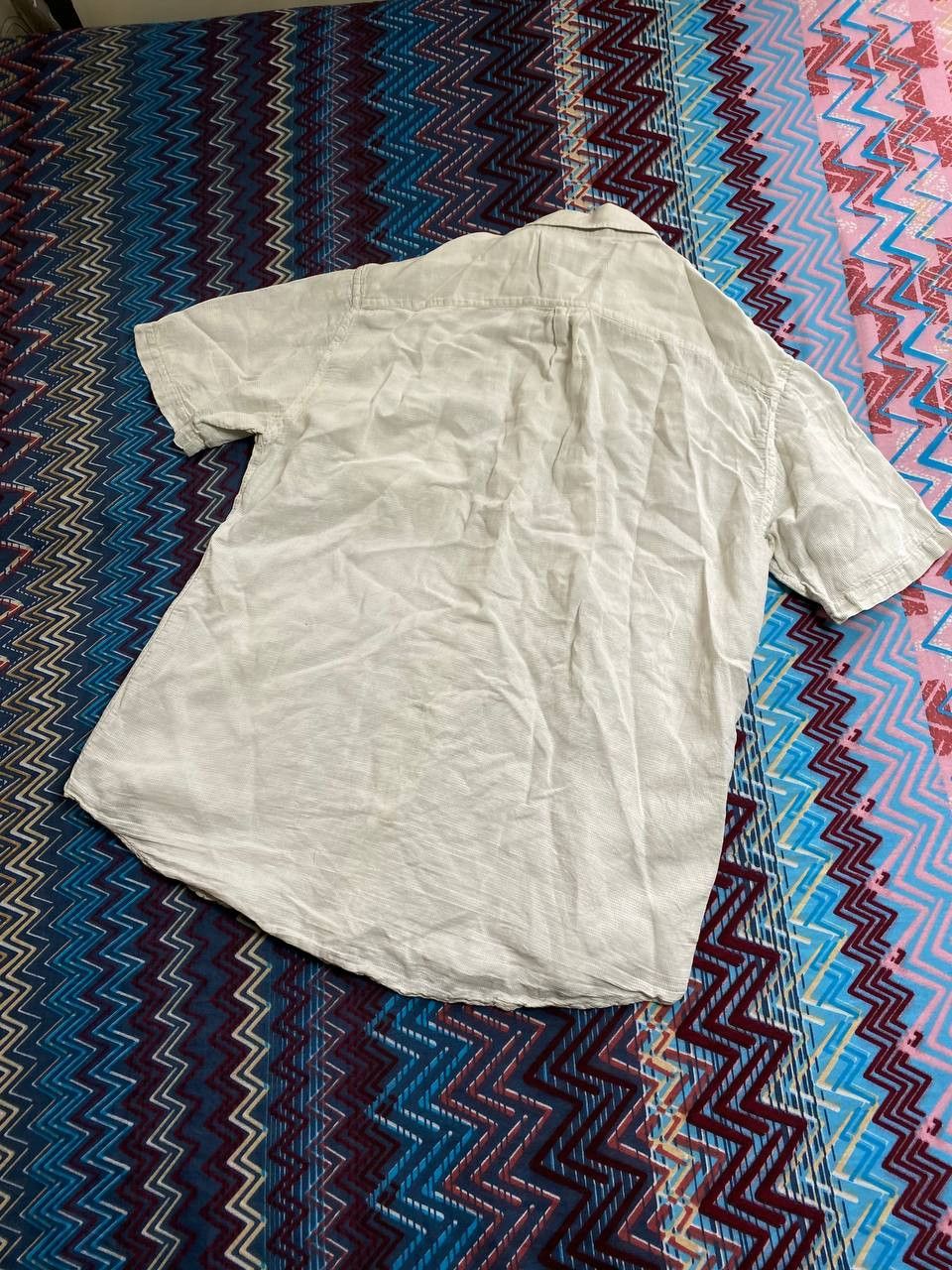 Valentino × Vintage Vintage Valentino Light Blue Pocket Logo Button Up Shirt Size US XL / EU 56 / 4 - 5 Thumbnail