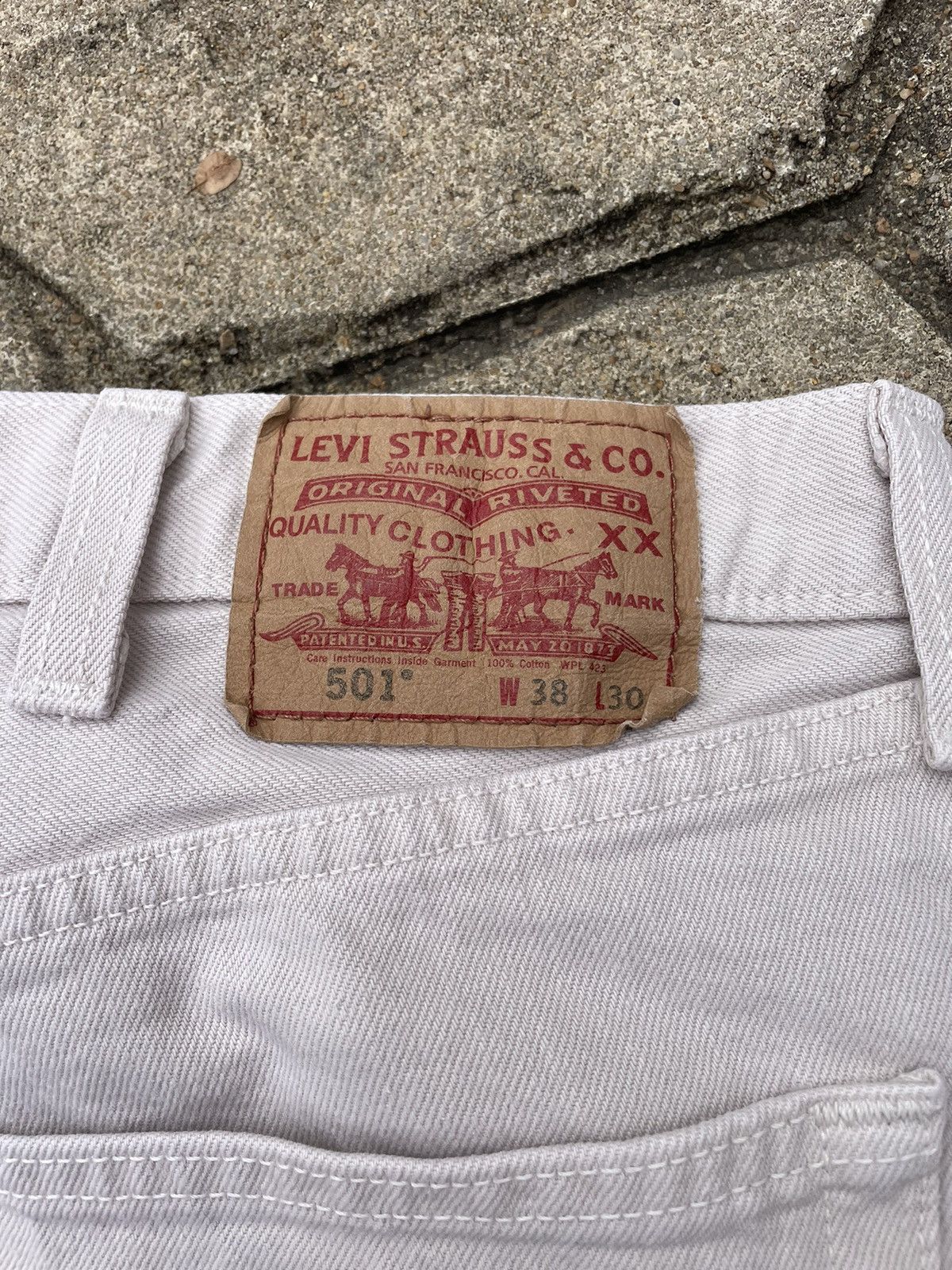 Levi's Y2K Levi 501 Made in USA Khaki Pants Size US 38 / EU 54 - 5 Thumbnail