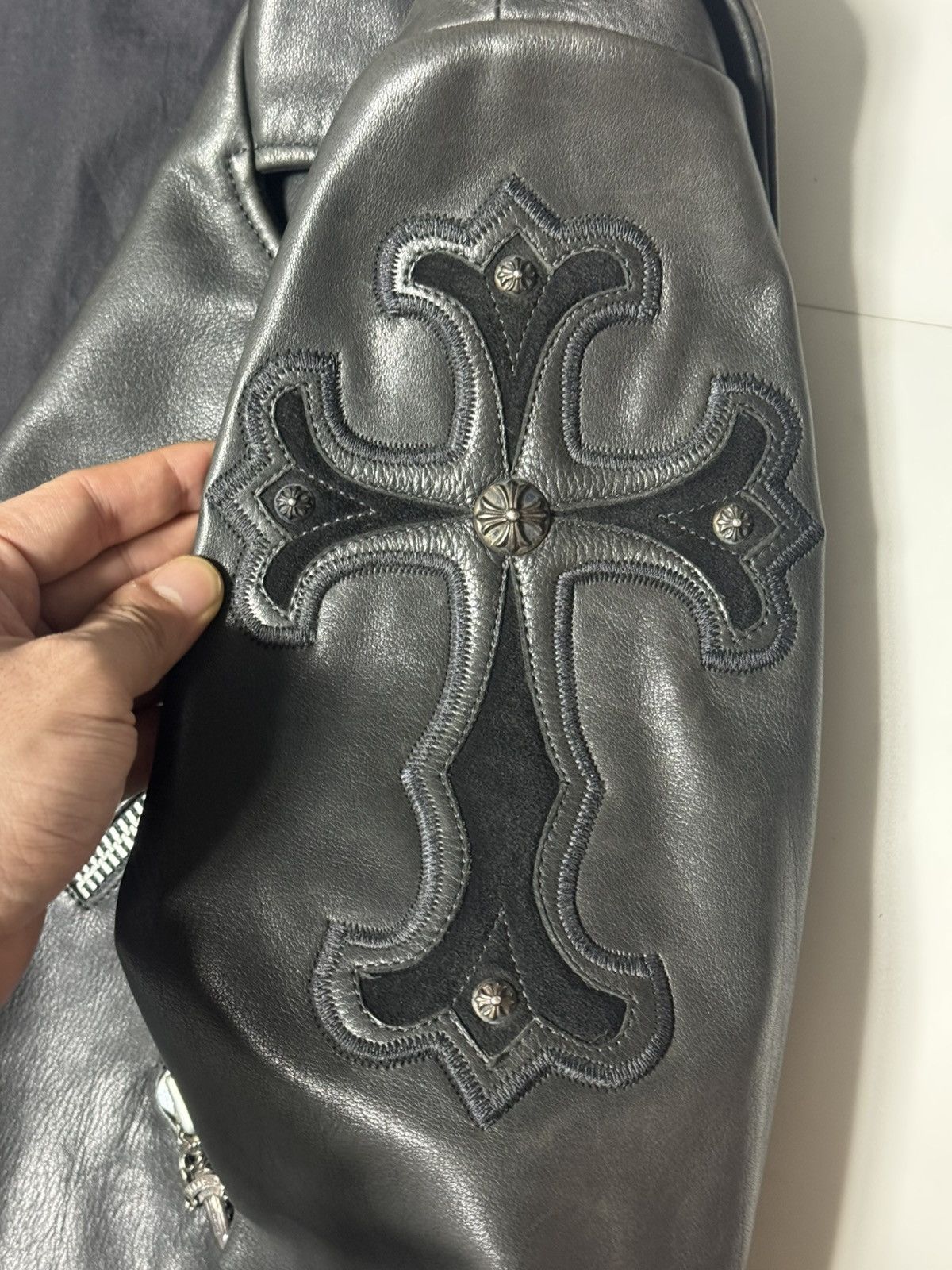 Chrome Hearts Chrome Hearts OG 90s Leather Jacket Size US M / EU 48-50 / 2 - 3 Thumbnail