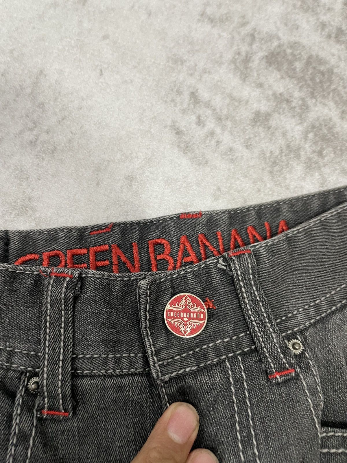 Hysteric Glamour 2000s green banana japan skull punk denim y2k style Size US 26 / EU 42 - 3 Thumbnail
