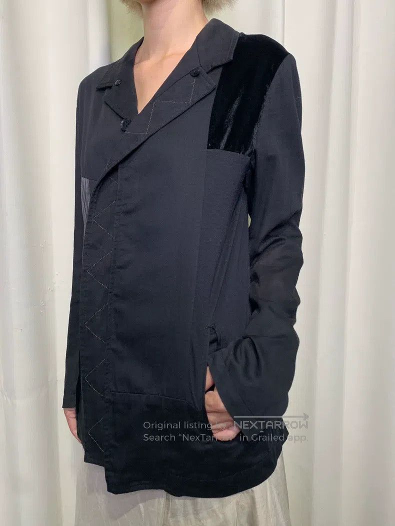 Yohji Yamamoto Yohji Yamamoto Medieval patched velvet blazer jacket Size US M / EU 48-50 / 2 - 7 Thumbnail