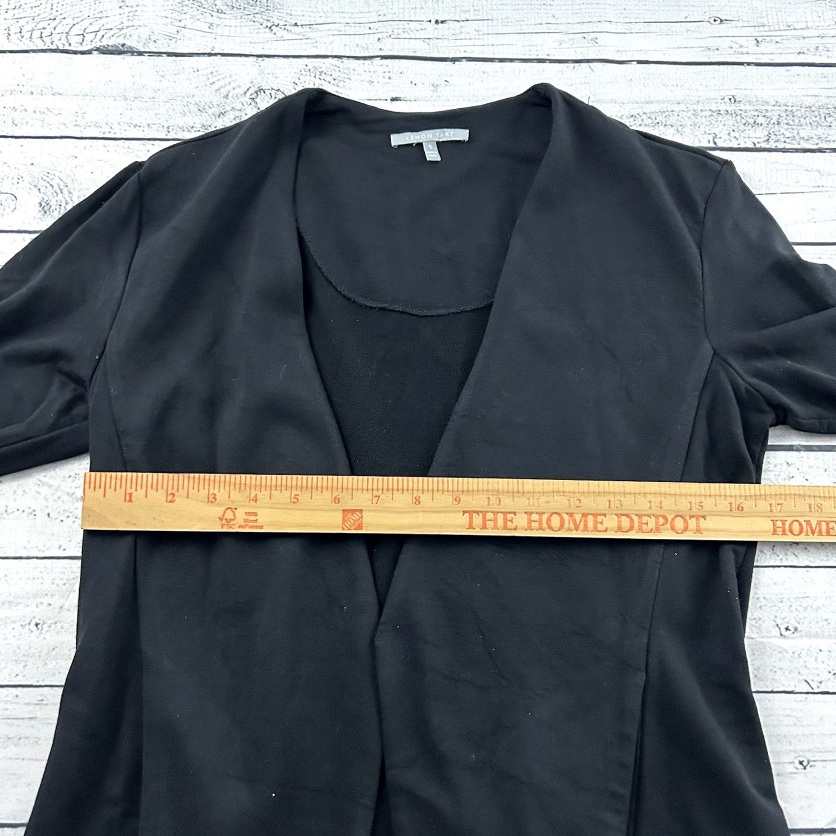 Vintage Lemon Tart Cardigan Open Long Sleeve Sweater Women's Small Black Size S / US 4 / IT 40 - 4 Thumbnail