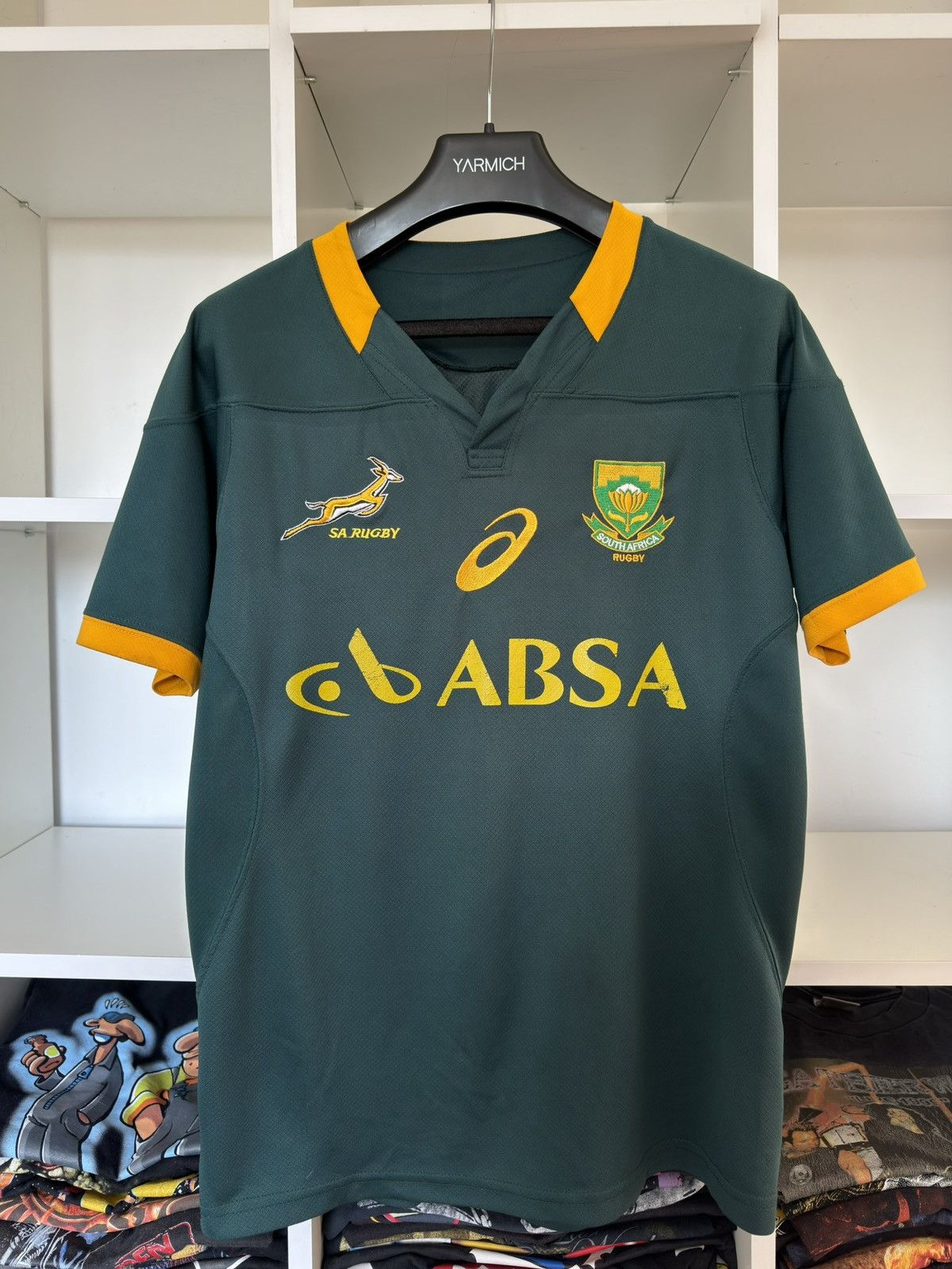 Asics Vintage South Africa Asics Springbok Jersey National Team Size US M / EU 48-50 / 2 - 1 Thumbnail