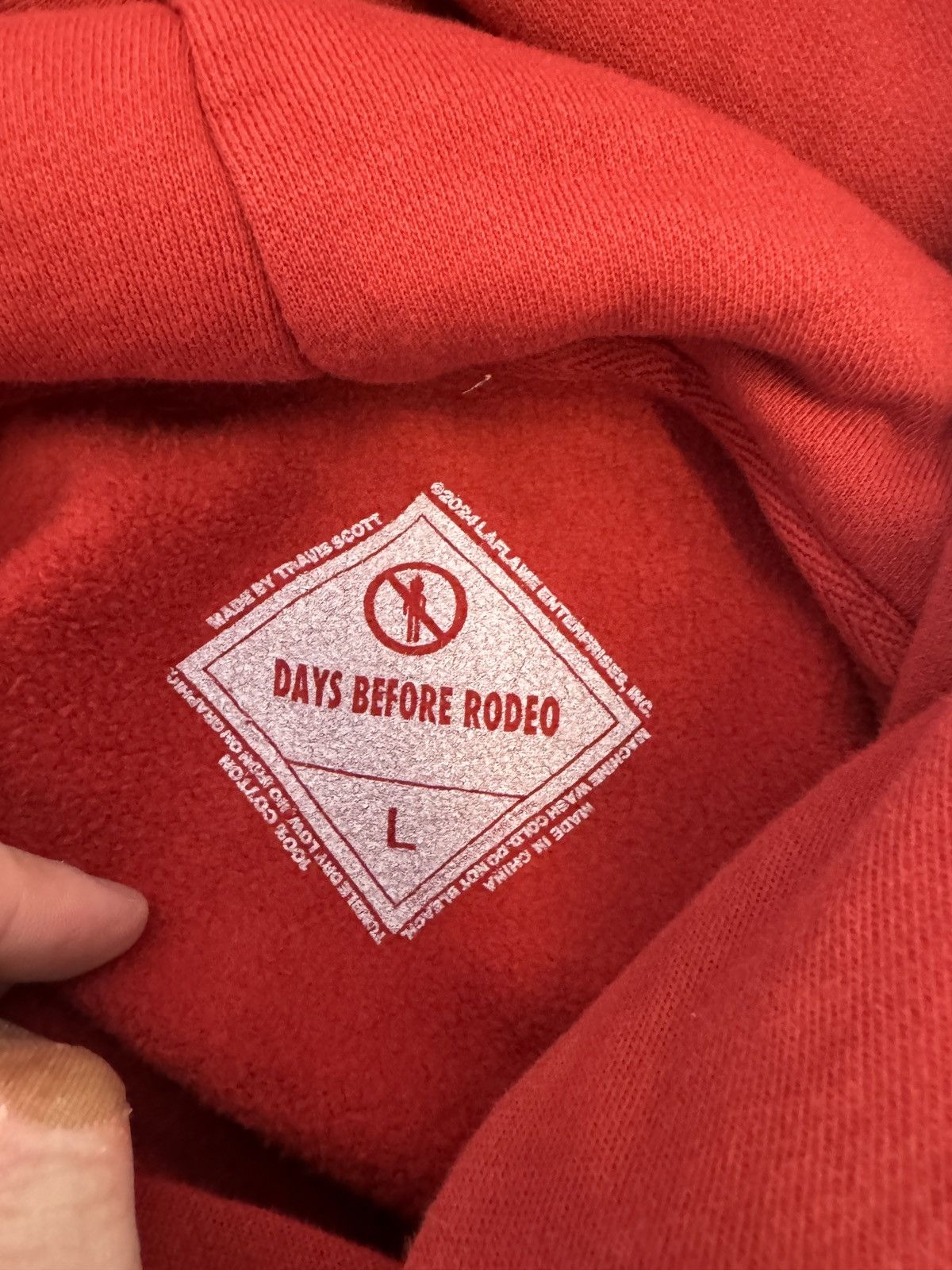 Travis Scott Travis Scott Days Before Rodeo Red Box Hoodie Size Large Size US L / EU 52-54 / 3 - 4 Thumbnail