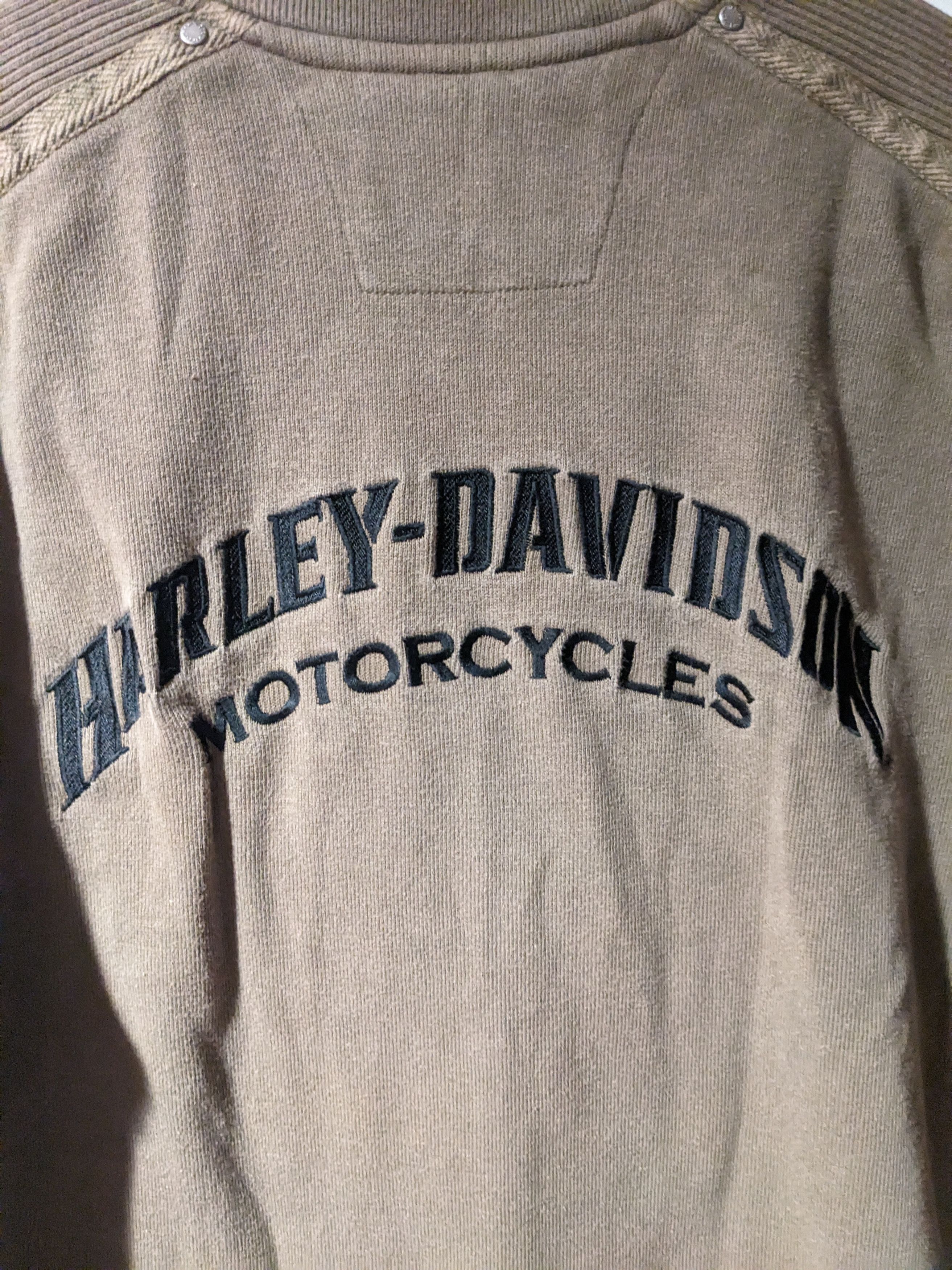 Harley Davidson × Vintage Vintage Y2K Harley Davidson Motorcycle 1/4 Zip Sweater Size US M / EU 48-50 / 2 - 5 Thumbnail