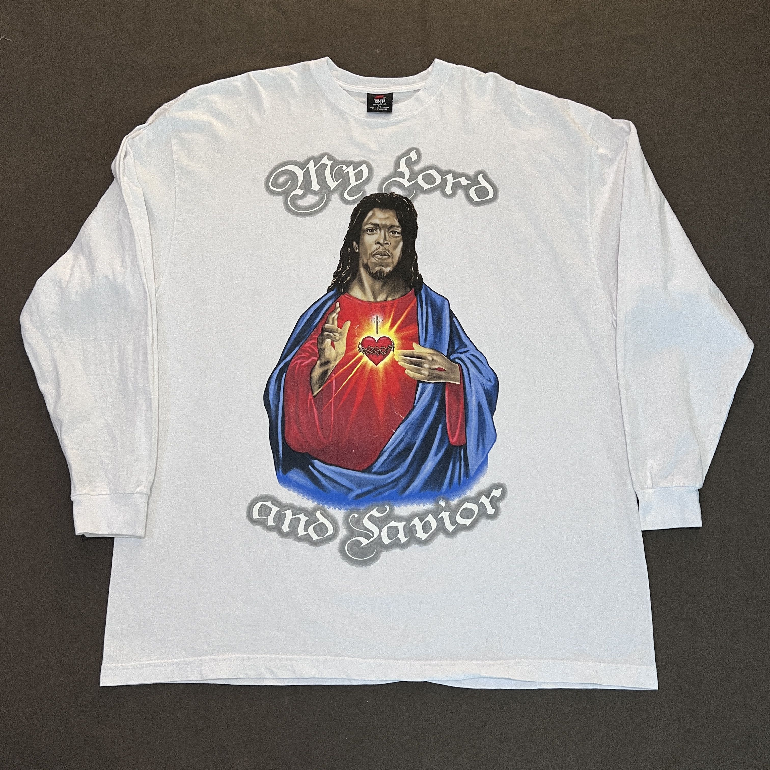 Rap Tees × Vintage Vintage Y2K My Lord & Savior Black Heritage Tee 3XL Size US XXL / EU 58 / 5 - 5 Thumbnail