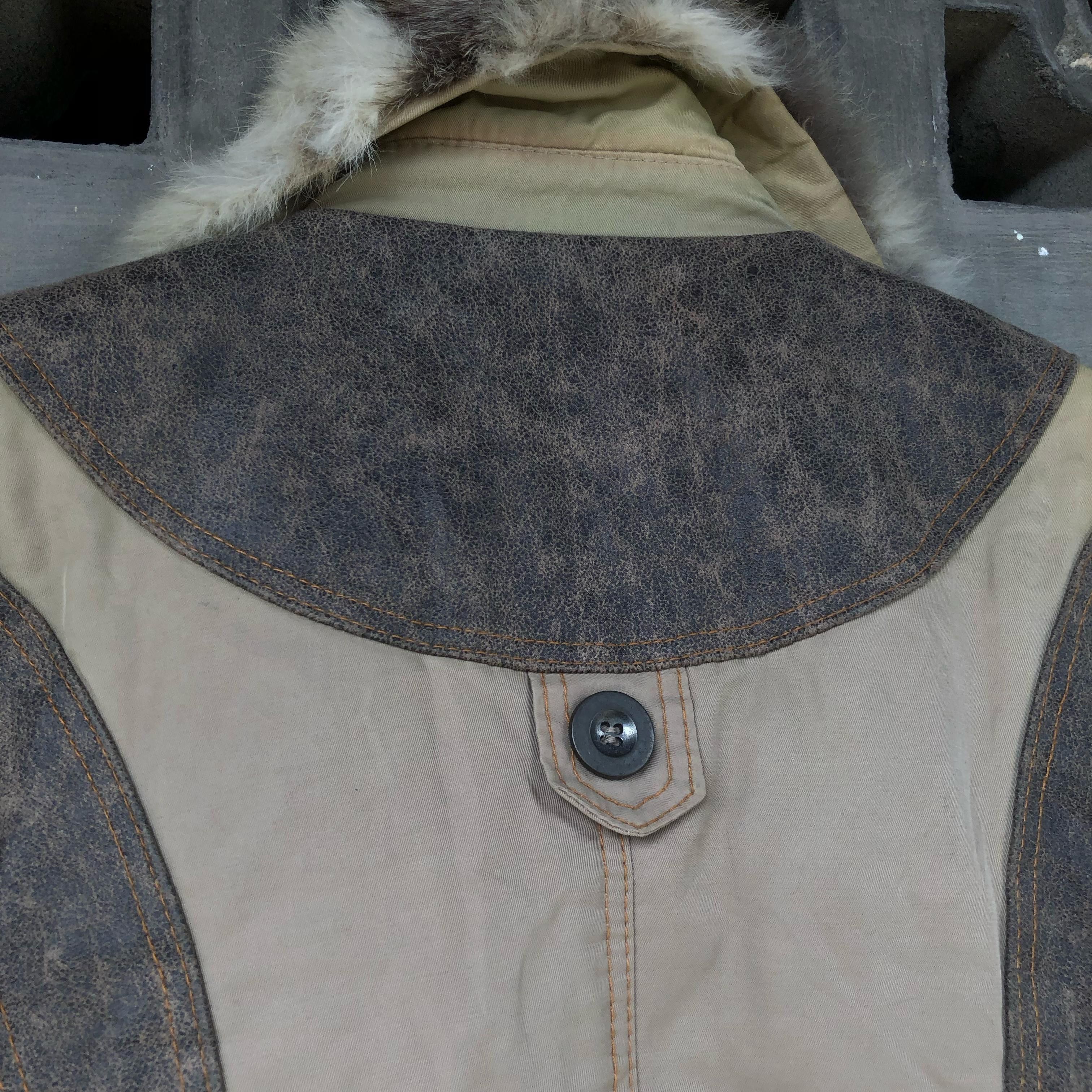 Dirk Bikkembergs Dirk Bikkembergs Faded Cowhide Lether Fur Jacket Size M / US 6-8 / IT 42-44 - 8 Thumbnail