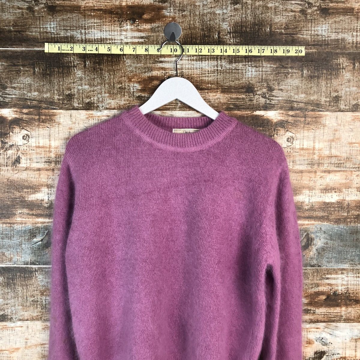 Homespun Knitwear × Japanese Brand Cheek Purple mohair fur vintage sweatshirt knitwear #A1326 Size M / US 6-8 / IT 42-44 - 2 Thumbnail