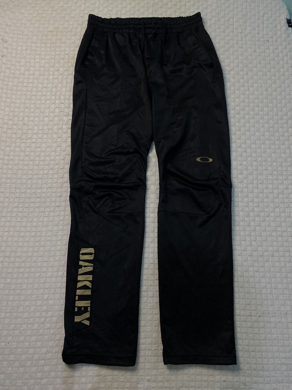 Bodega × Oakley 💥 VINTAGE OAKLEY 90S BLACK LONG TRACK PANTS Y2K Size US 28 / EU 44 - 1 Thumbnail