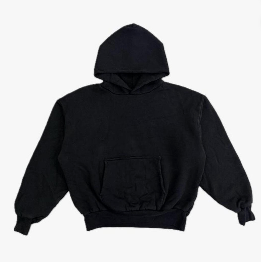 image of Double Layered Hoodie Sample By Los Angeles Apparel in Black, Men's (Size XL)