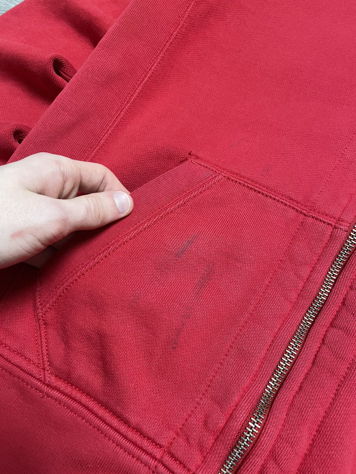 Polo Ralph Lauren Vintage Polo Ralph Lauren Red Zip-Up Hoodie Pullover Size US S / EU 44-46 / 1 - 6 Thumbnail