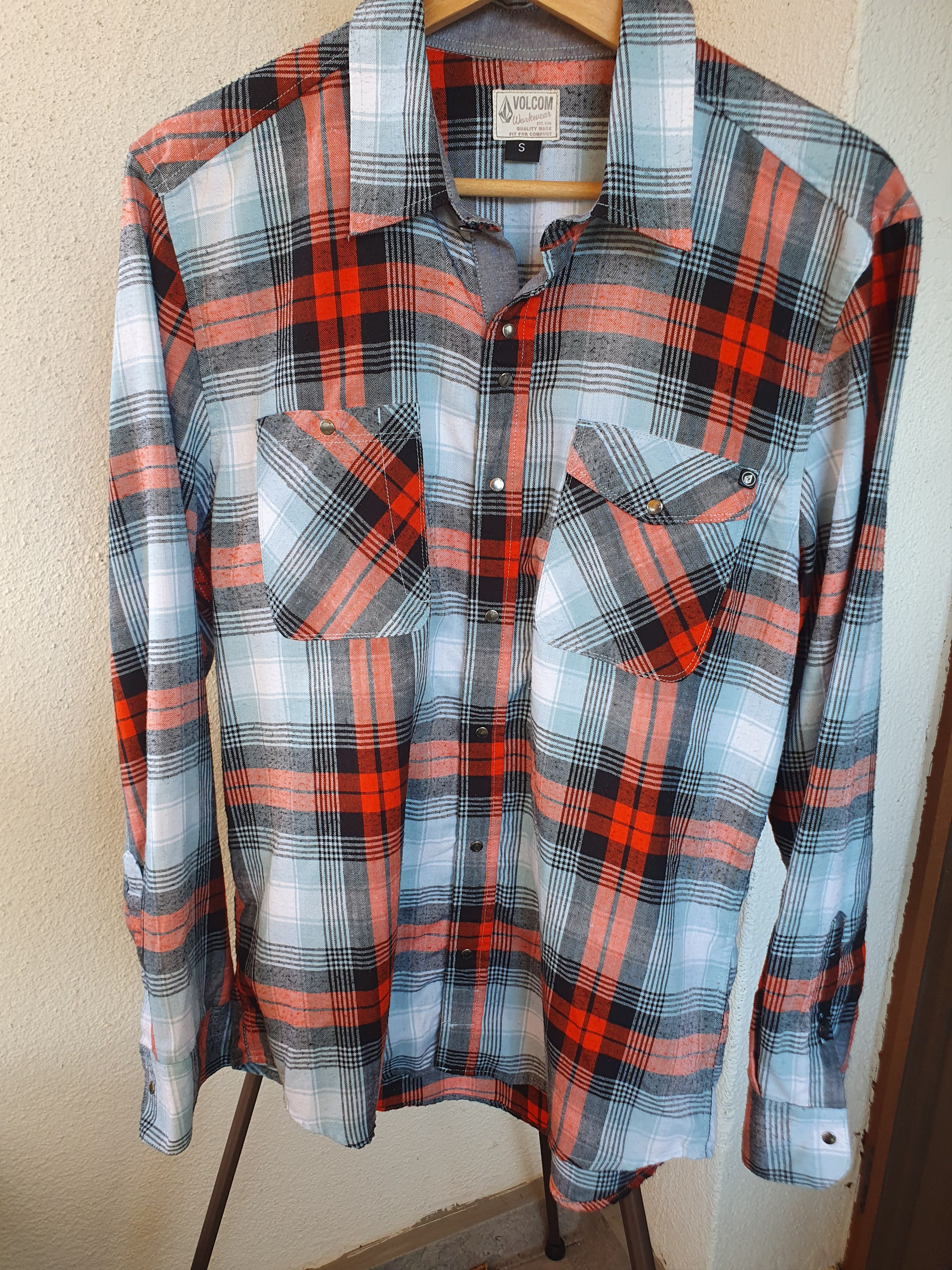 Volcom Volcom Workwear Plaid Button Up Long Sleeve Shirt S/M Size US S / EU 44-46 / 1 - 5 Thumbnail