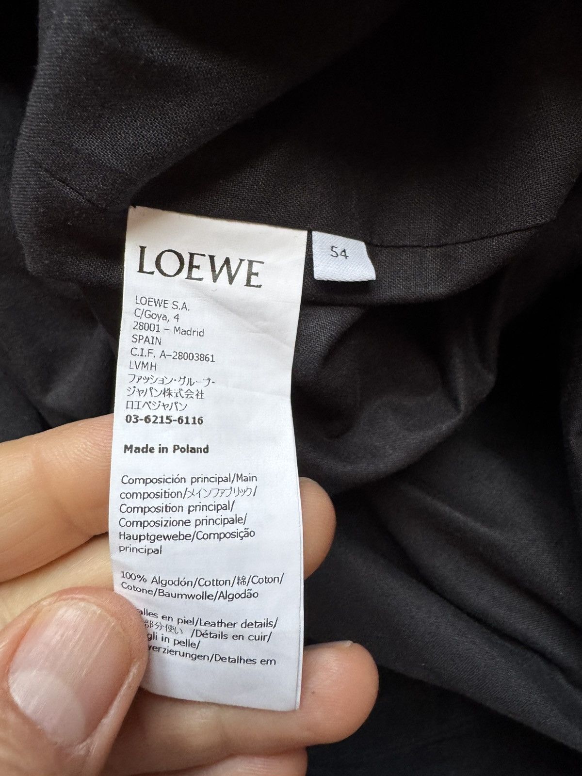 Loewe LOEWE coat parka STUDY SIZES IN PHOTOS BY TAPE MEASURE Size US L / EU 52-54 / 3 - 12 Thumbnail