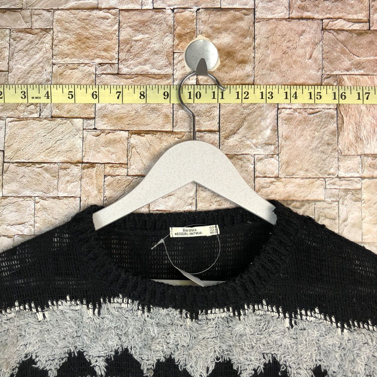 Homespun Knitwear × Japanese Brand × Vintage Bershka mohair fur vintage Black Knitwear #A1058 Size M / US 6-8 / IT 42-44 - 4 Thumbnail