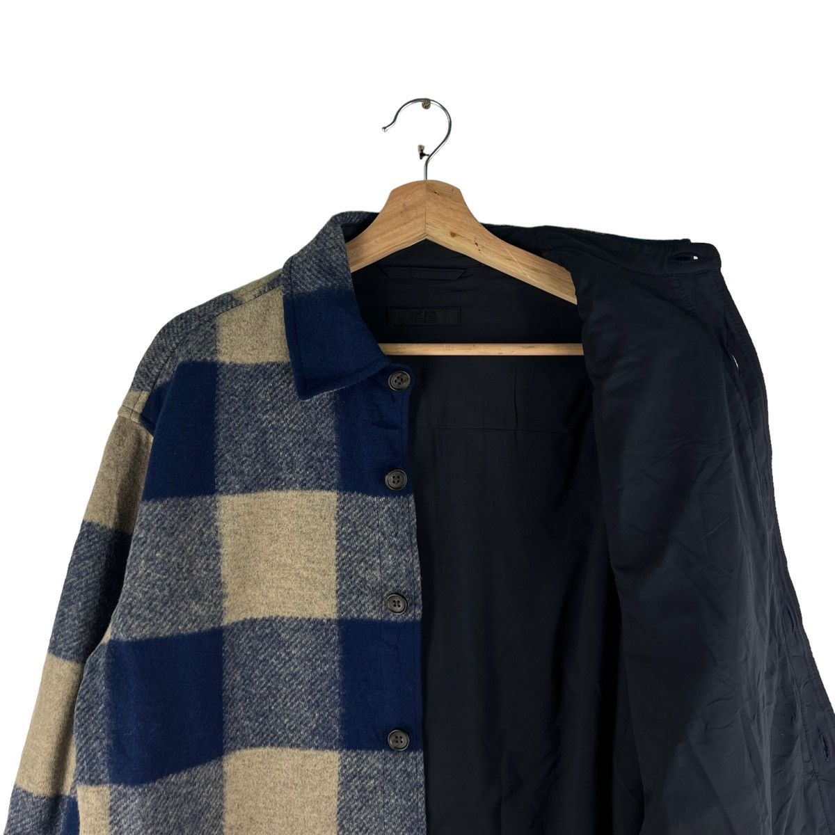 Japanese Brand 🔥VINTAGE WOOL SHIRT JACKET TARTAN UNIQLO JAPAN ISSEY MIYAKE Size US M / EU 48-50 / 2 - 8 Thumbnail