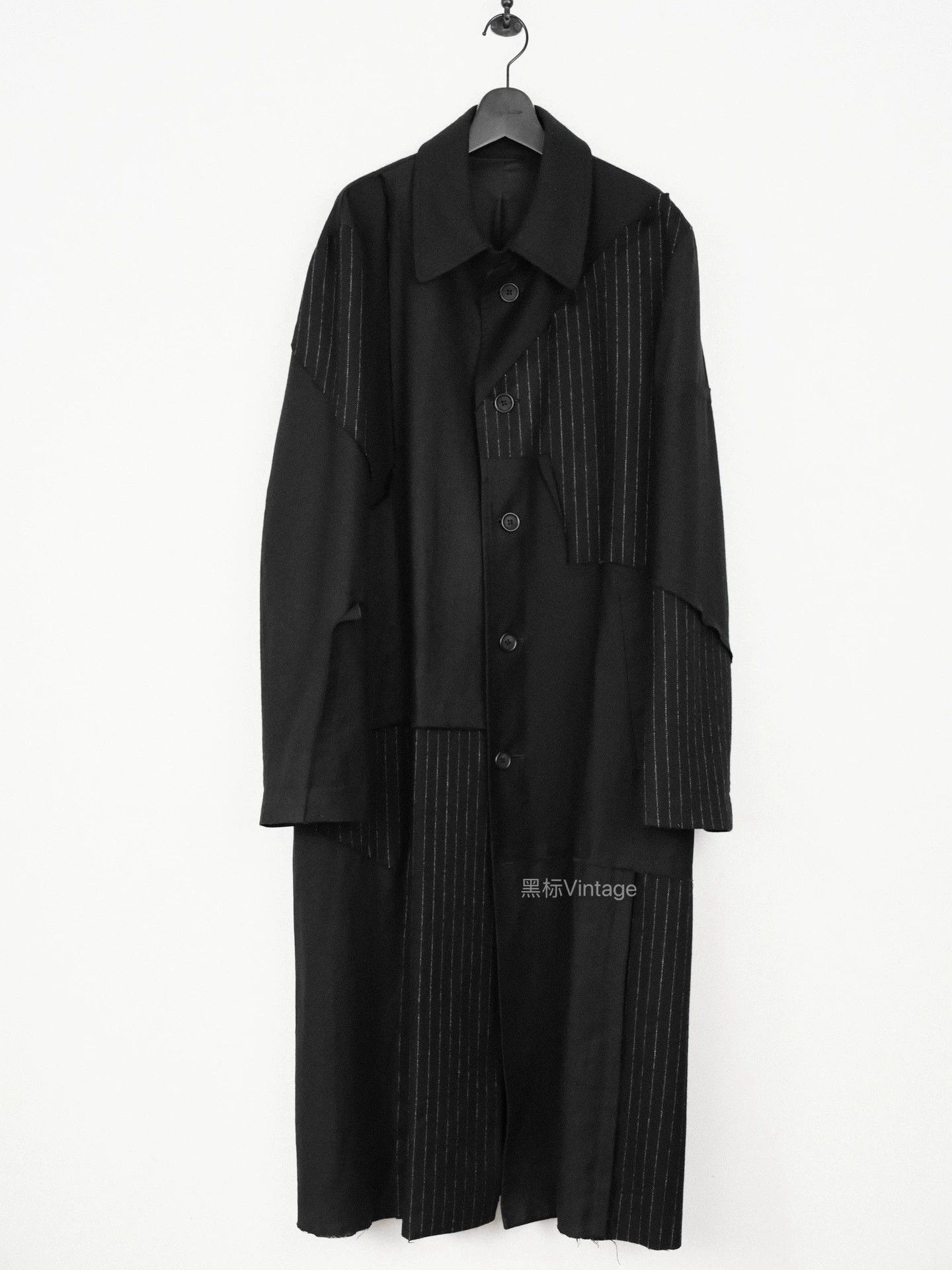 Yohji Yamamoto Yohji Yamamoto 22AW Vintage Patchwork Collar Coat Size US S / EU 44-46 / 1 - 2 Thumbnail